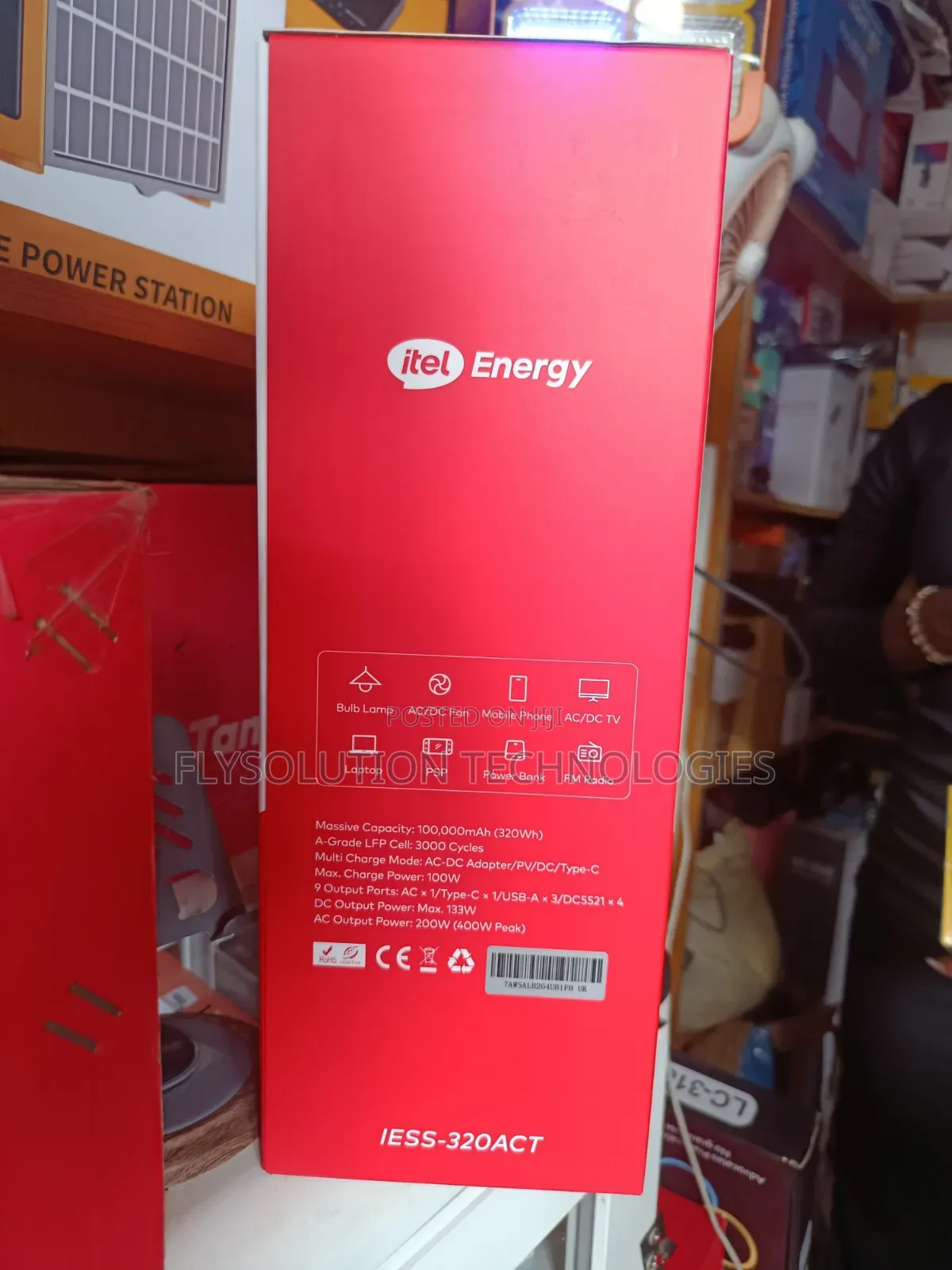 Itel Energy Power Go Pro 100,000mAh (320Wh) Portable Power Station