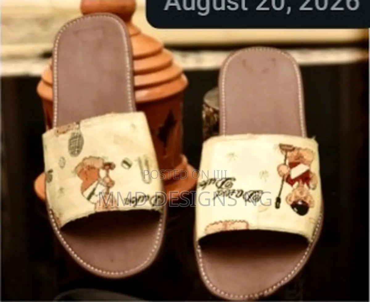 MMD David Duke Light Men's Cream Printed Slides Size 45