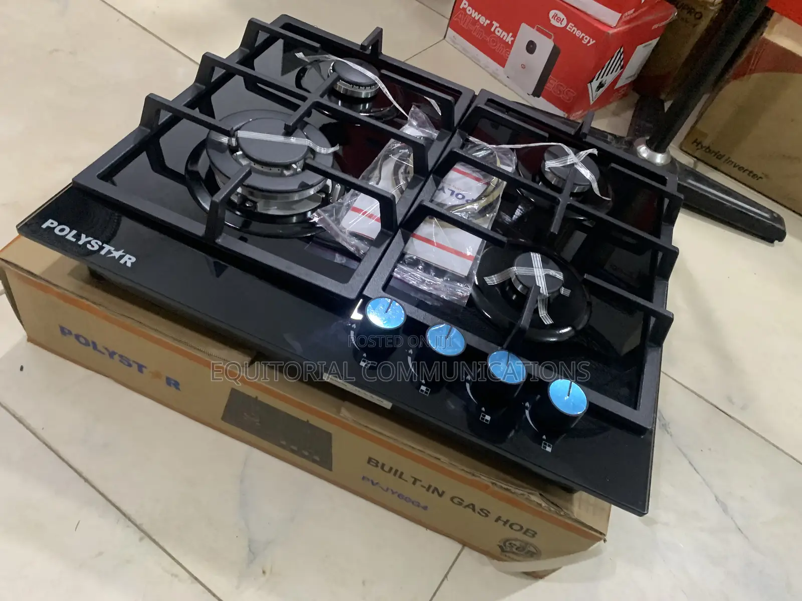 Polystar 4 Gas Burner Hob PV-JY60G4 – Space-Saving Built-in Hob