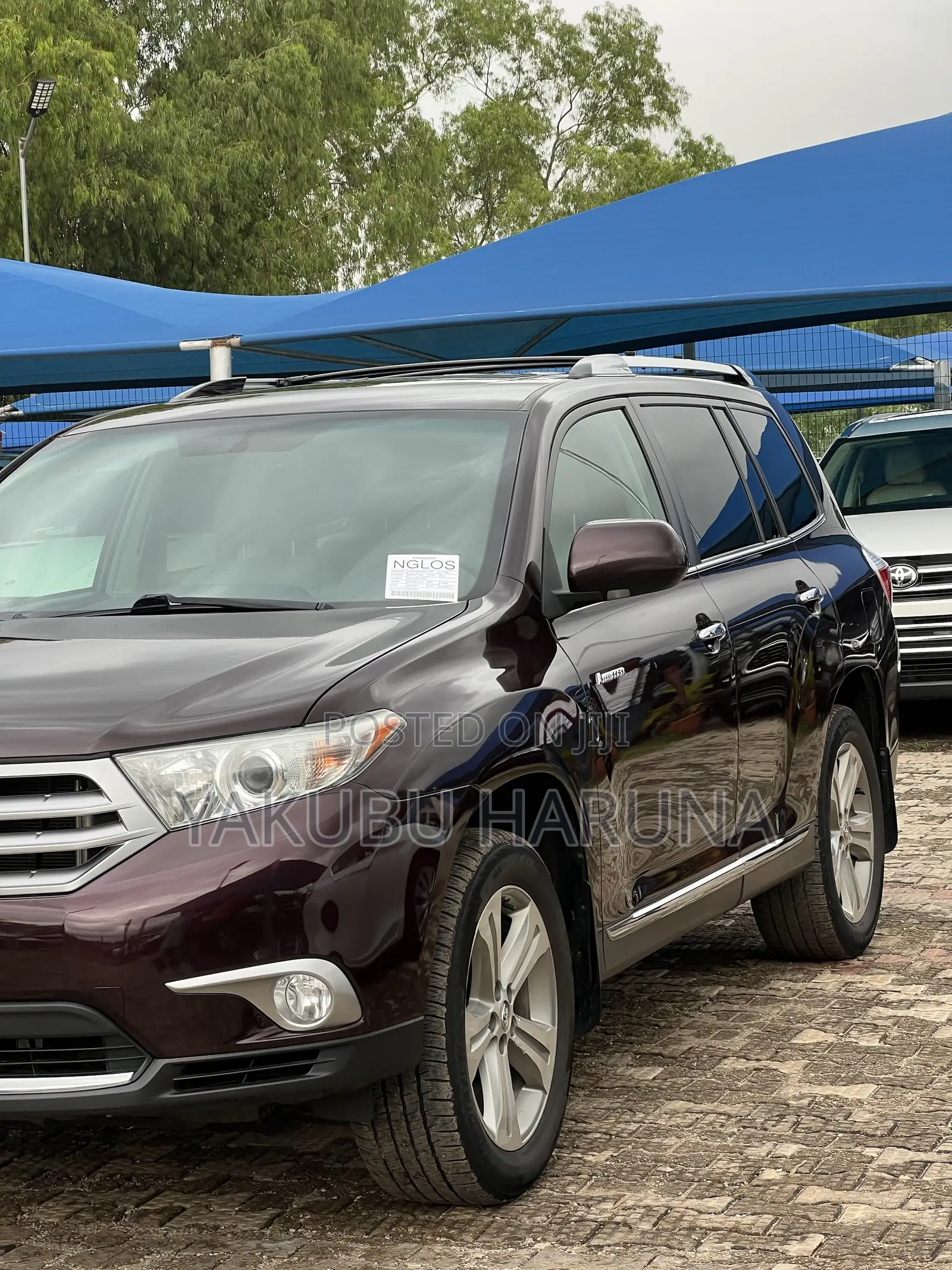 Toyota Highlander Limited 2012 Maroon