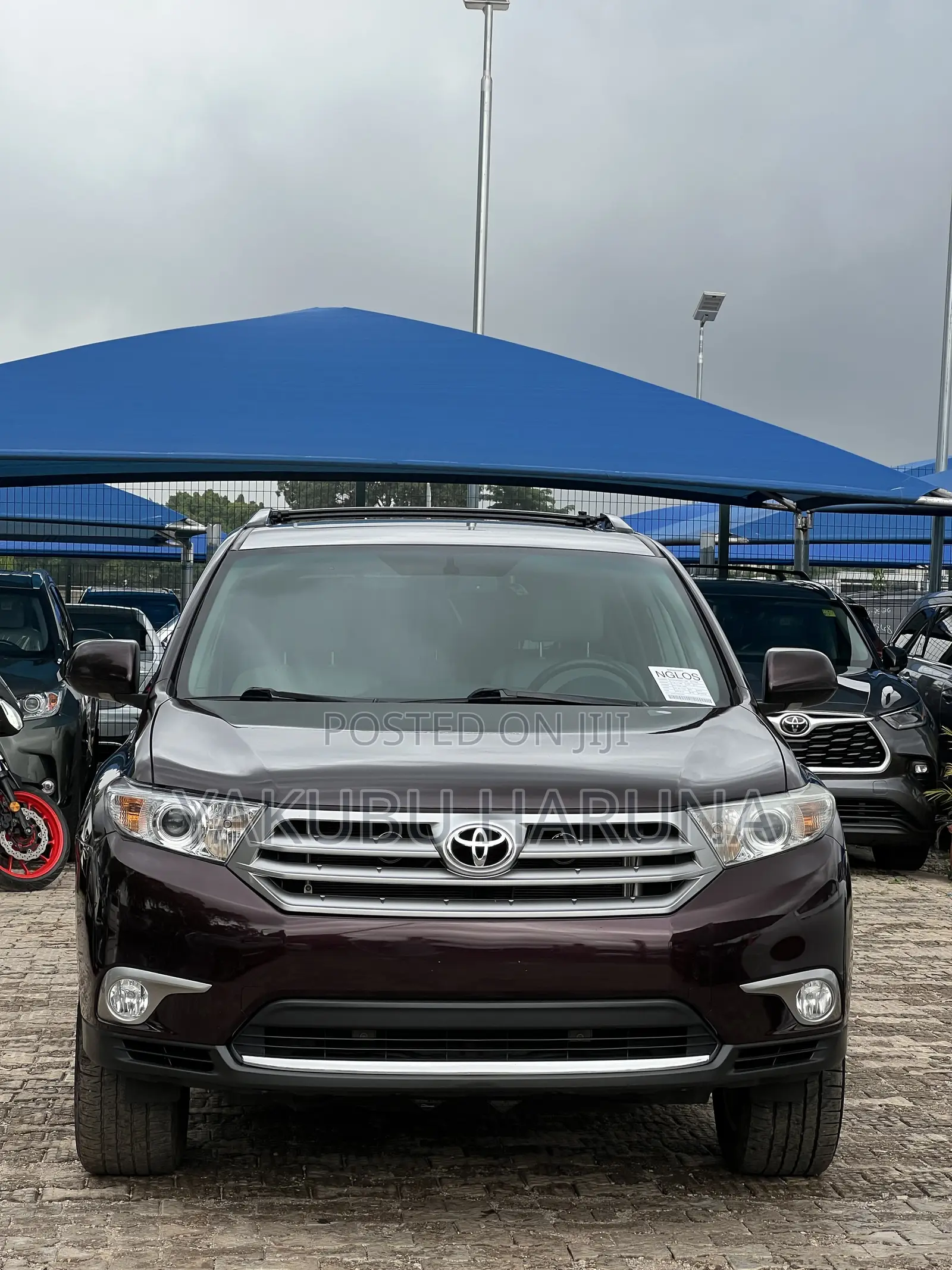 Toyota Highlander Limited 2012 Maroon