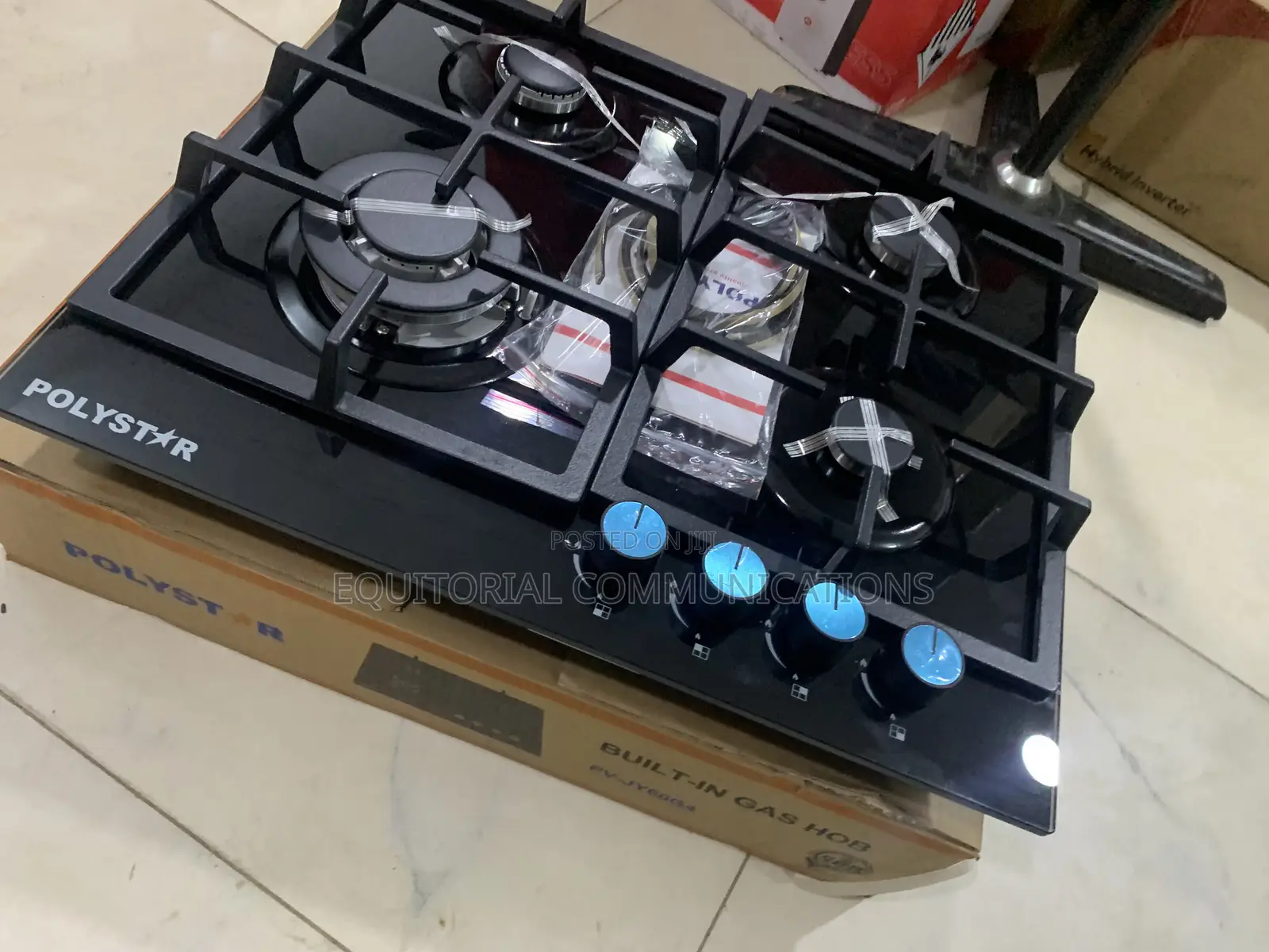 Polystar 4-Burner Gas Hob PV-JY60G4 – Stylish, Practical & Easy-to-Use