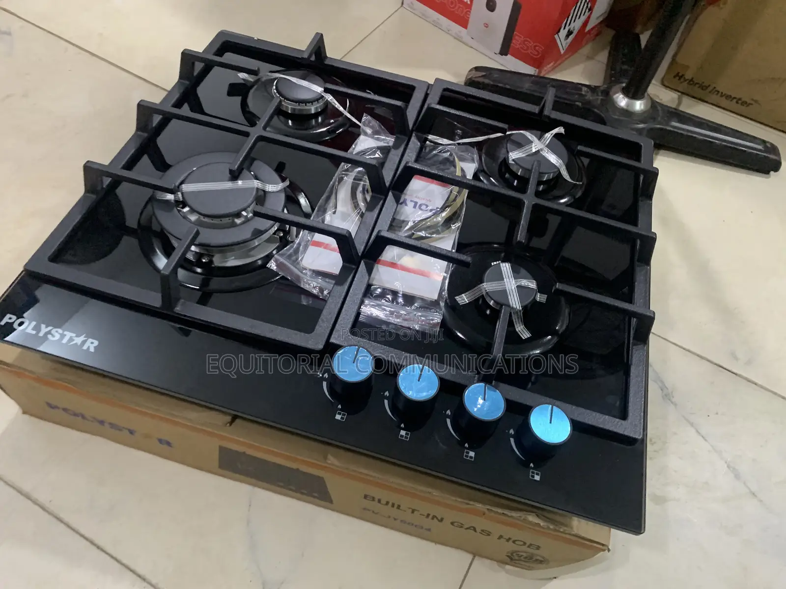 Polystar PV-JY60G4 4 Gas Burner Hob – Kitchen Cooker for Fast Cooking