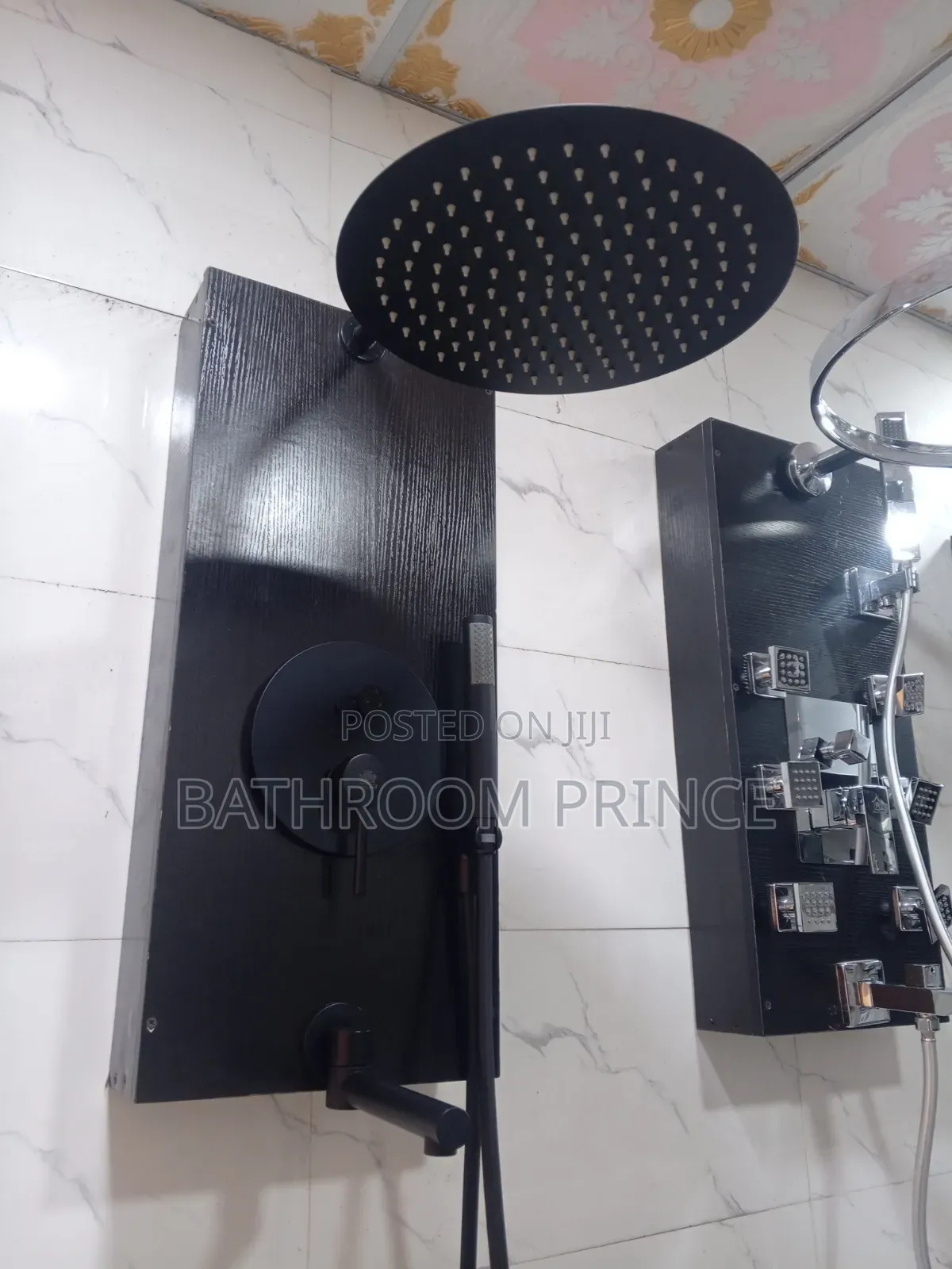 Exclusive Matte Black Five Ways Conduit Shower Mixer