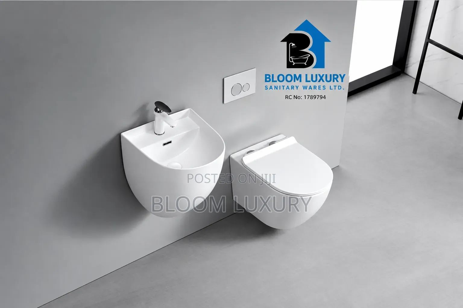 Conceal Toilet + Wall Hung Basin Available
