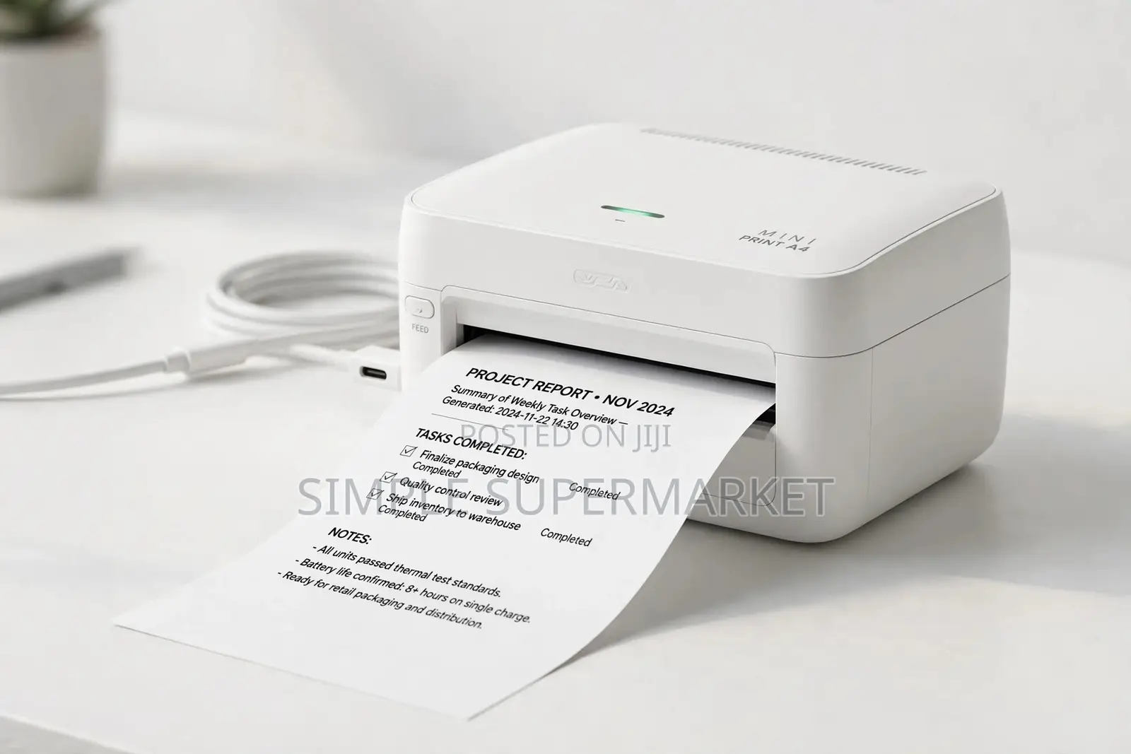 Wireless Thermal Printer No Ink Needed