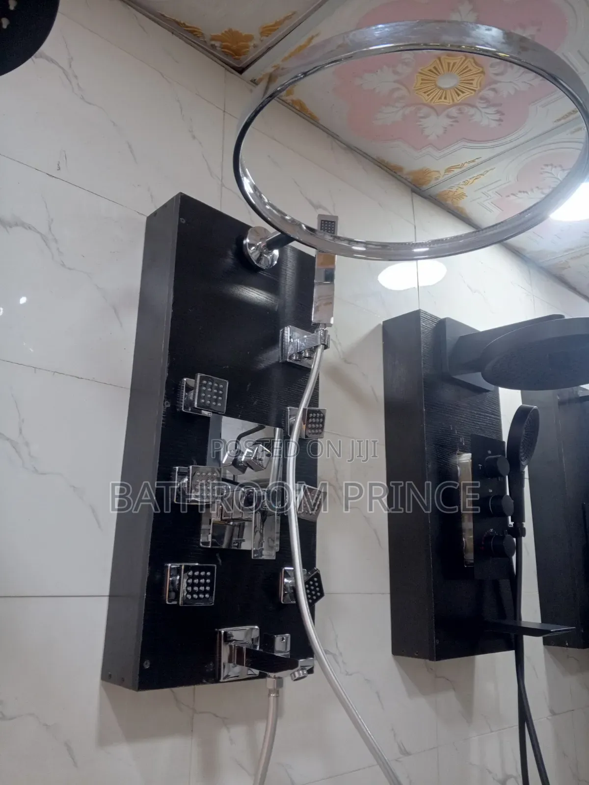 Quality Chrome Conduit Shower Mixer With Water Jets