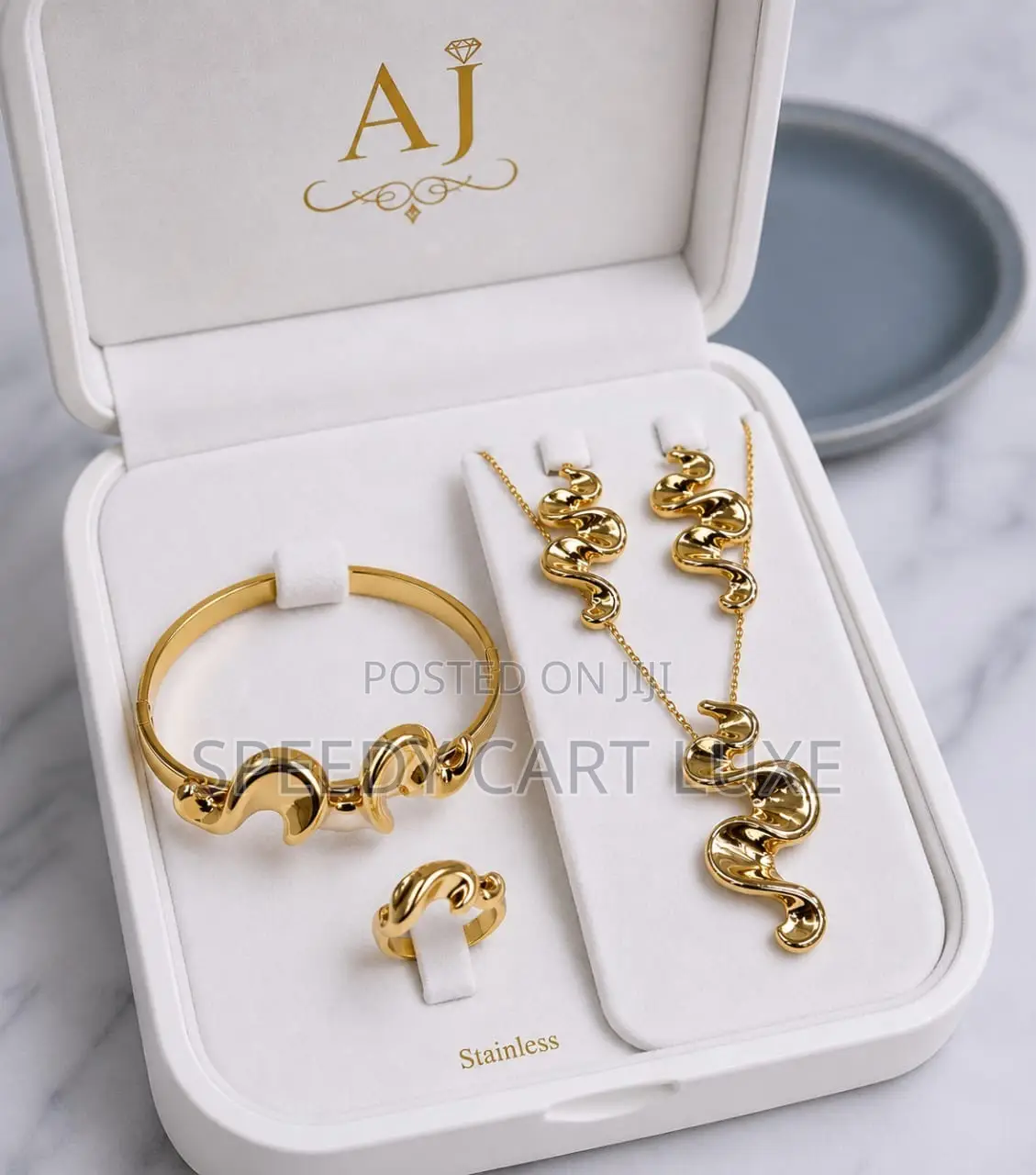 Stainless Steel Spiral Jewelry Sets
