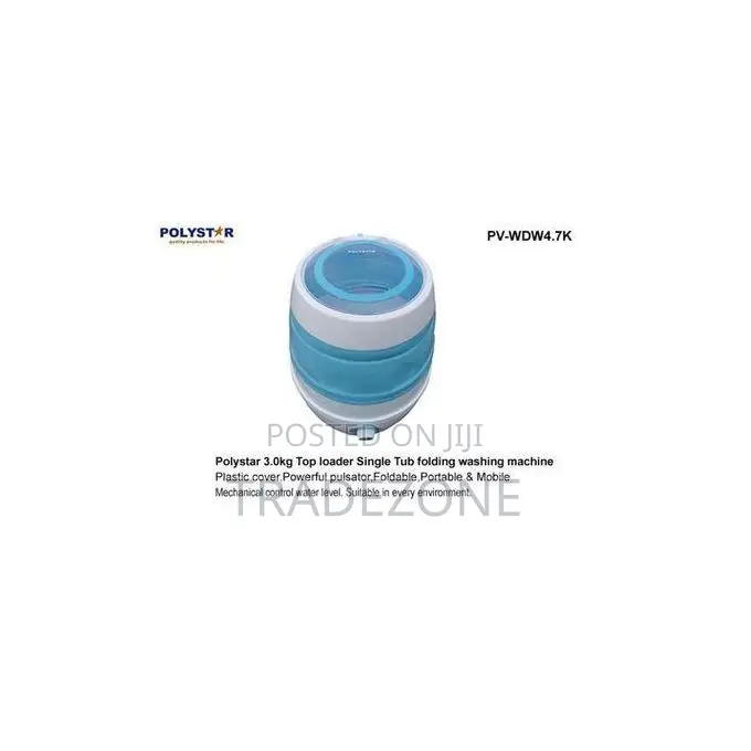 Polystar 4.7KG Foldable Single Tub Washing Machine