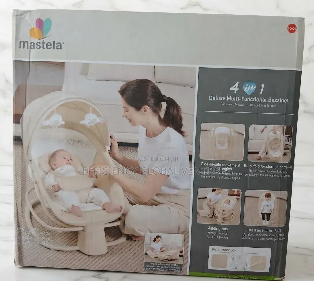 Mastela 4-in-1 Deluxe Multi-Functional Bassinet & Baby Rocker