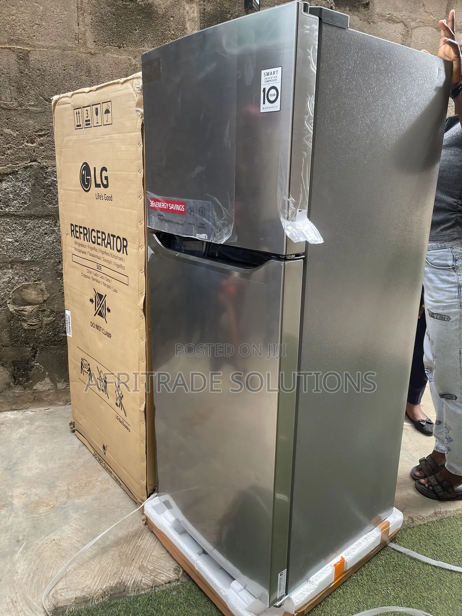 LG 260L Inverter Fridge Freezer GL-C252SLBB