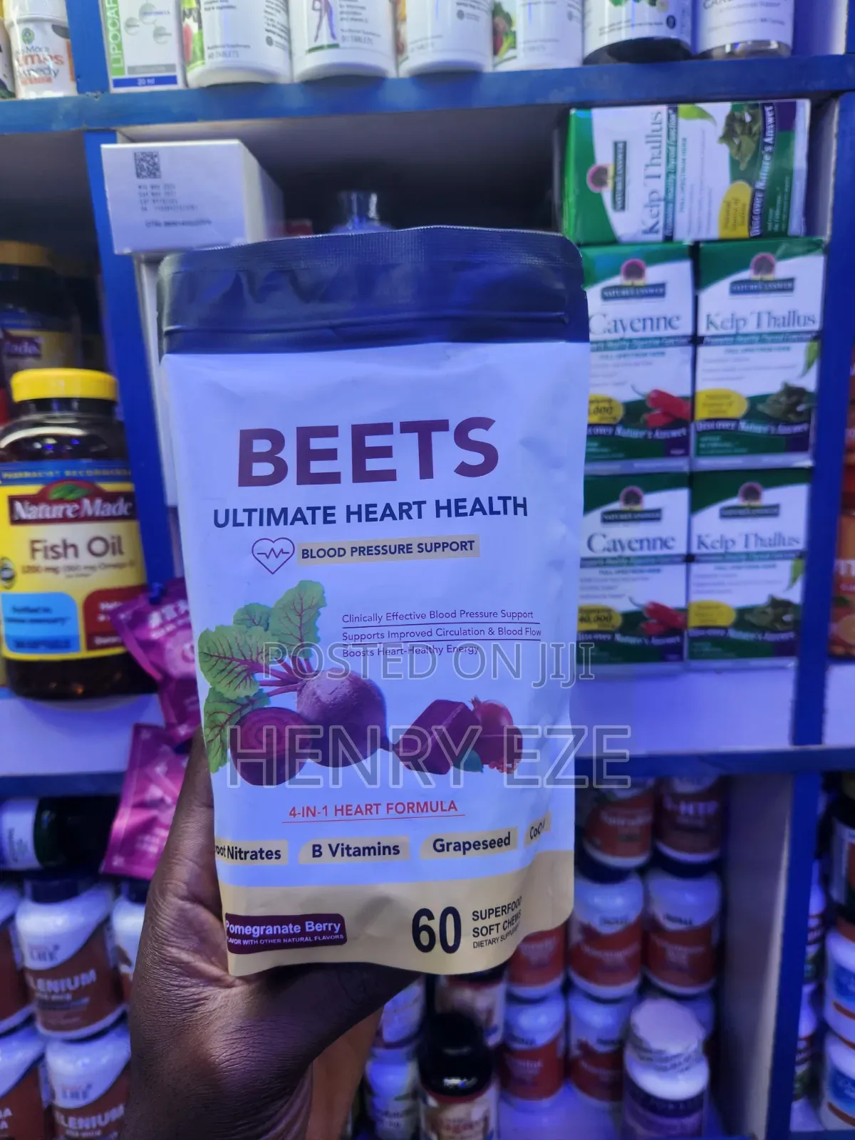 Beets Ultimate Heart Health – Blood Pressure Support | 60 Soft Chews