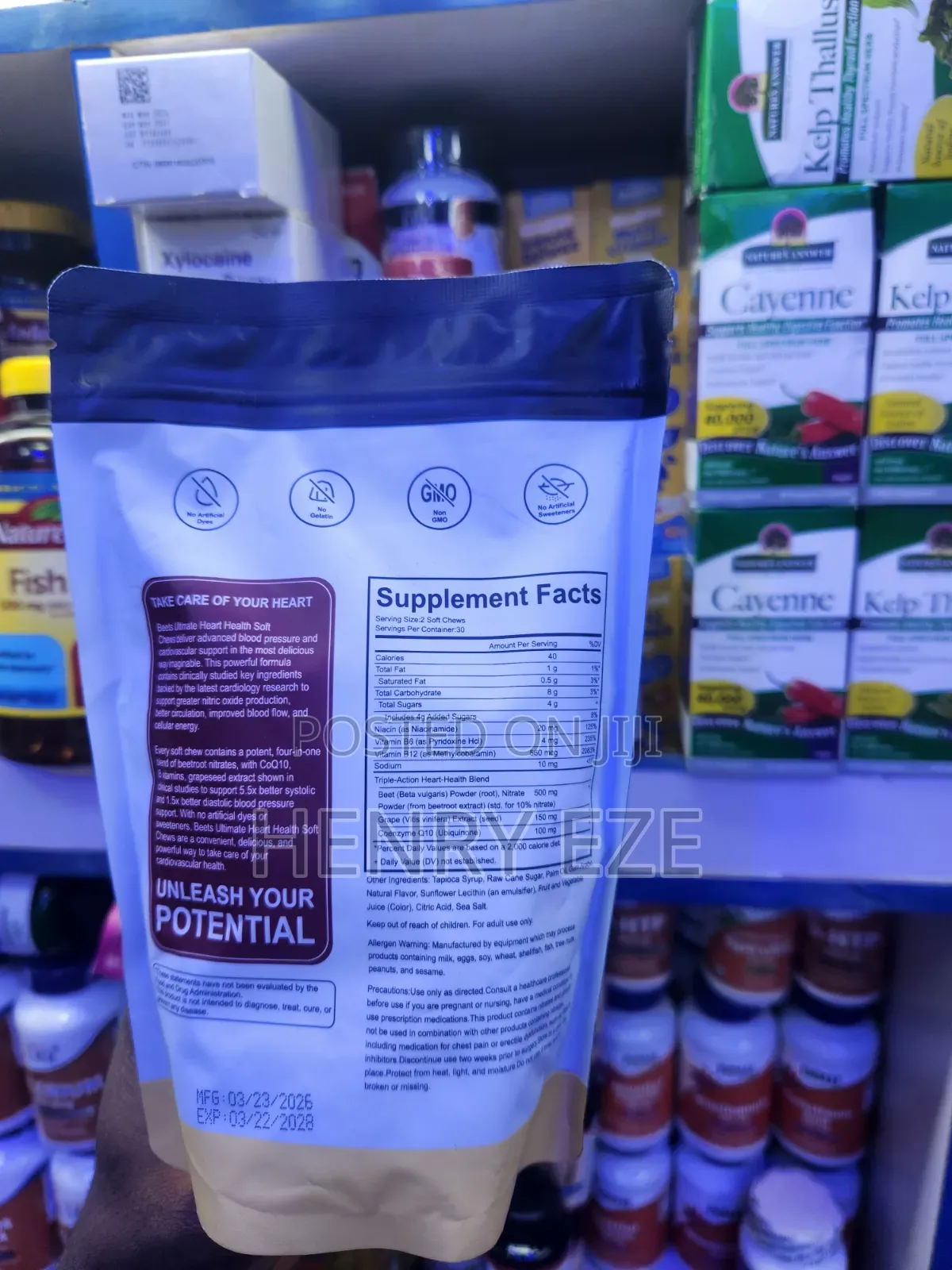 Beets Ultimate Heart Health – Blood Pressure Support | 60 Soft Chews