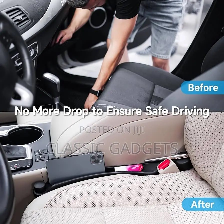 Car Seat Gap Filler With Phone Holder (2pcs)
