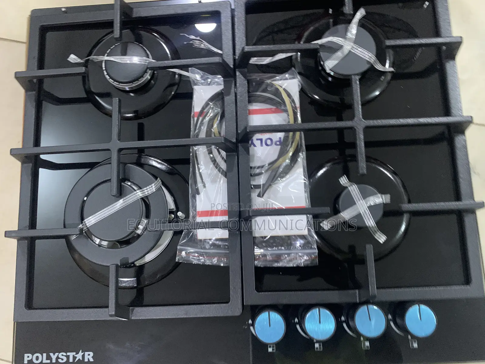Polystar 4 Burner Gas Hob – PV-JY60G4 Built-in Cooking Appliance