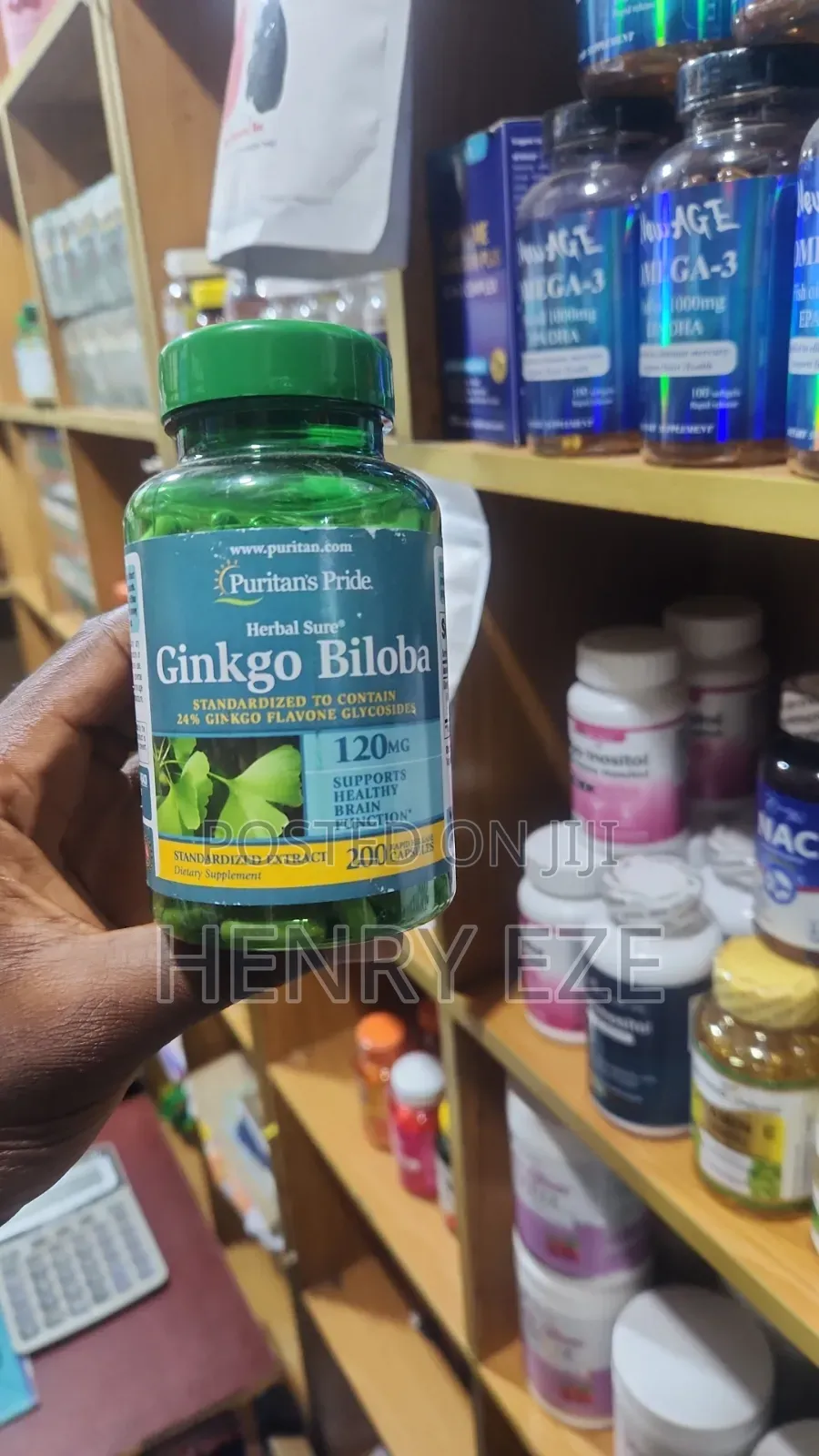 Puritan’s Pride Ginkgo Biloba 120mg – 200 Capsules