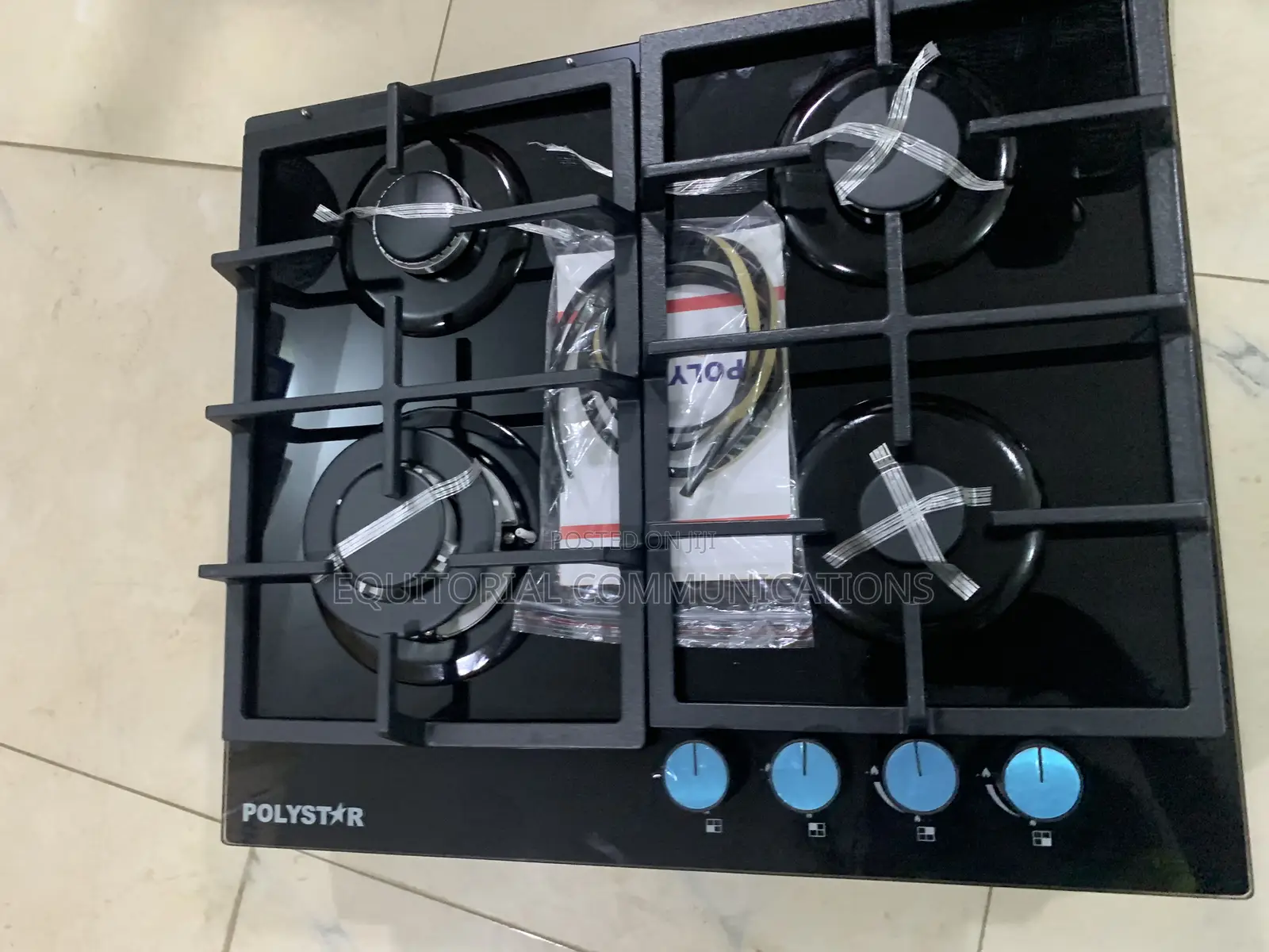 Polystar PV-JY60G4 4 Burner Gas Hob Elegant Built-in Kitchen Appliance