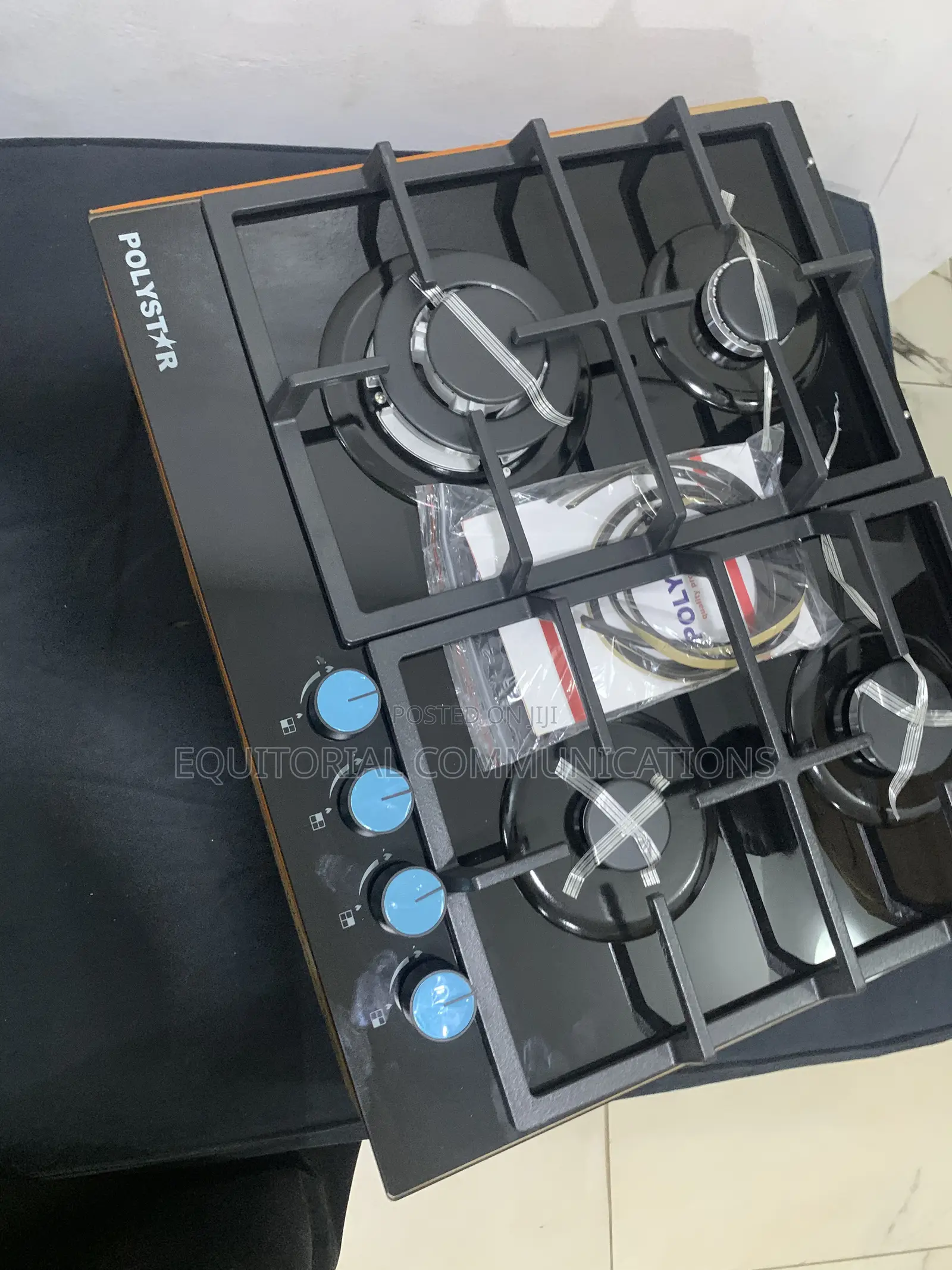 Polystar PV-JY60G4 4 Burner Gas Hob Elegant Built-in Kitchen Appliance