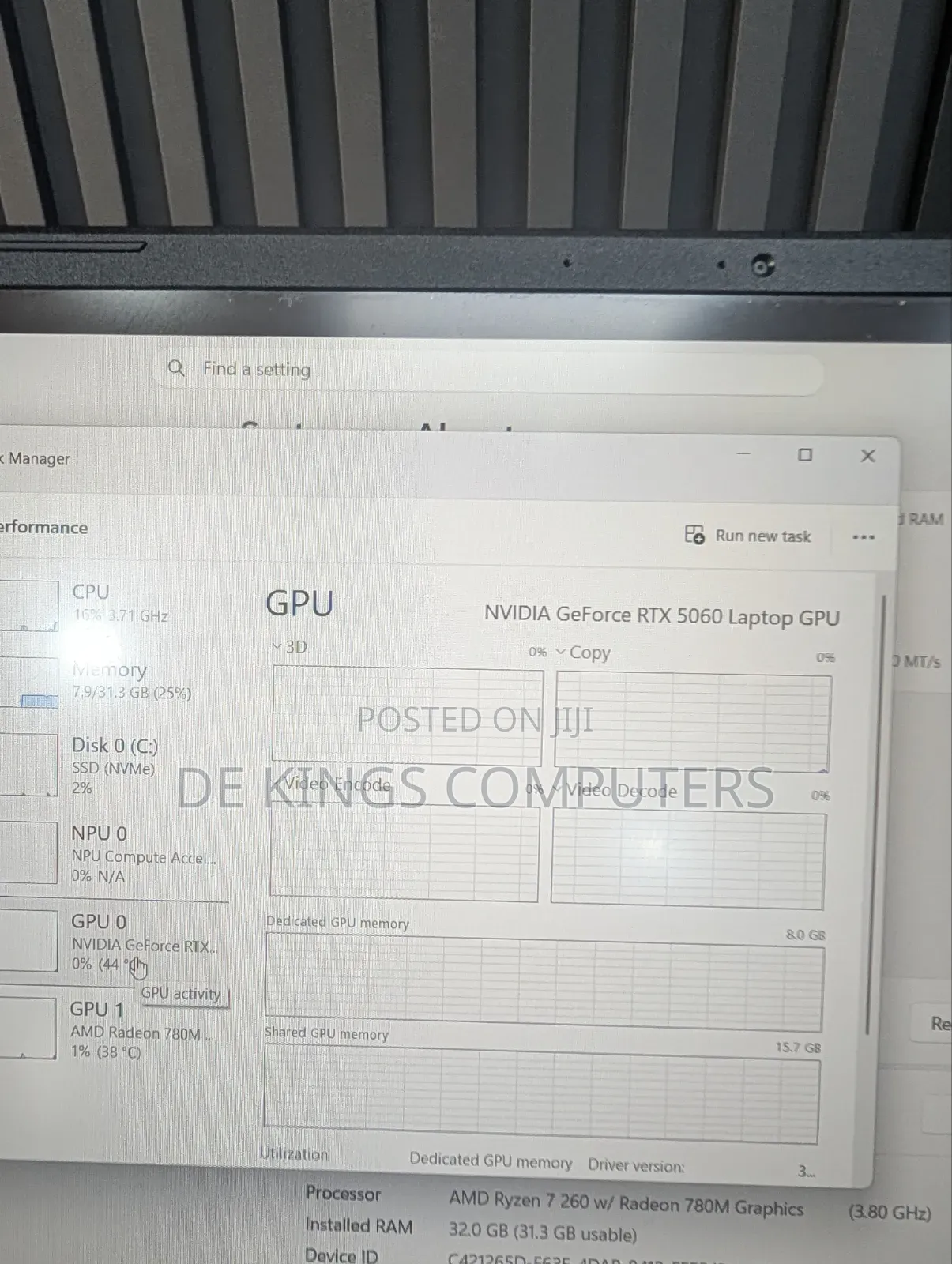 Laptop Acer Nitro V 16S 32GB AMD Ryzen 7 SSD 1T