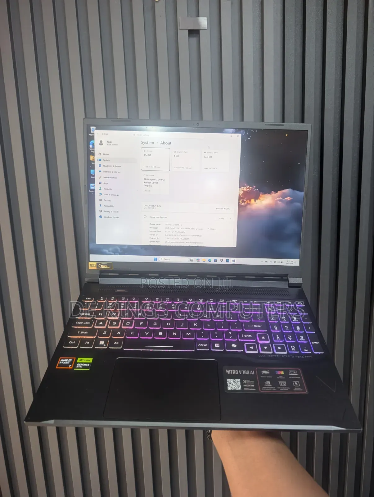 Laptop Acer Nitro V 16S 32GB AMD Ryzen 7 SSD 1T