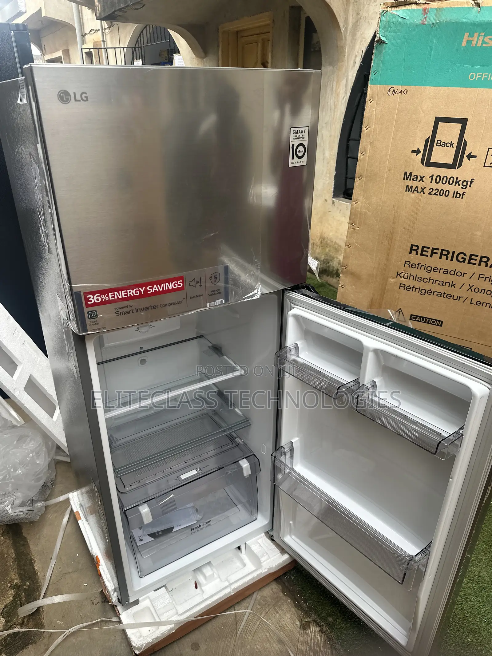 LG GL-C252SLBB Double Door 260L Refrigerator