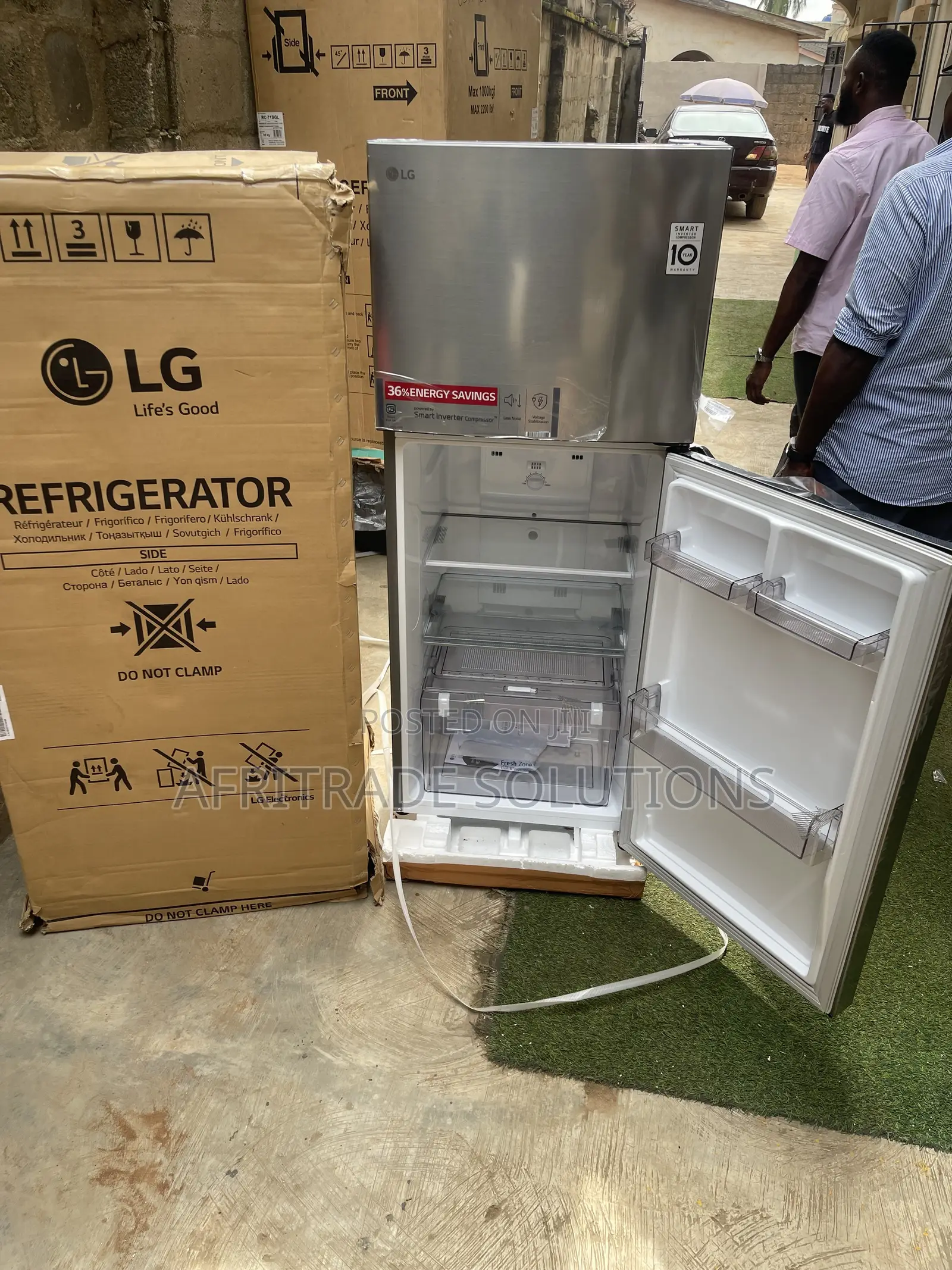 LG GL-C252SLBB 260L Inverter Double Door Fridge