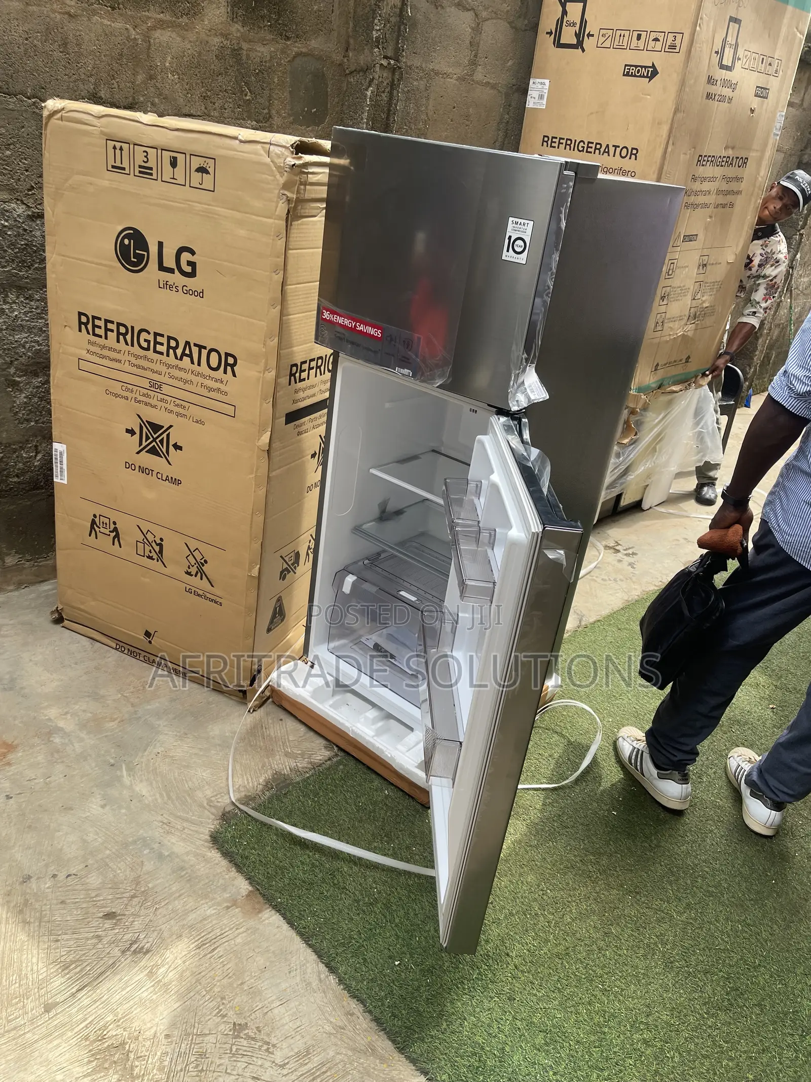LG GL-C252SLBB 260L Inverter Double Door Fridge