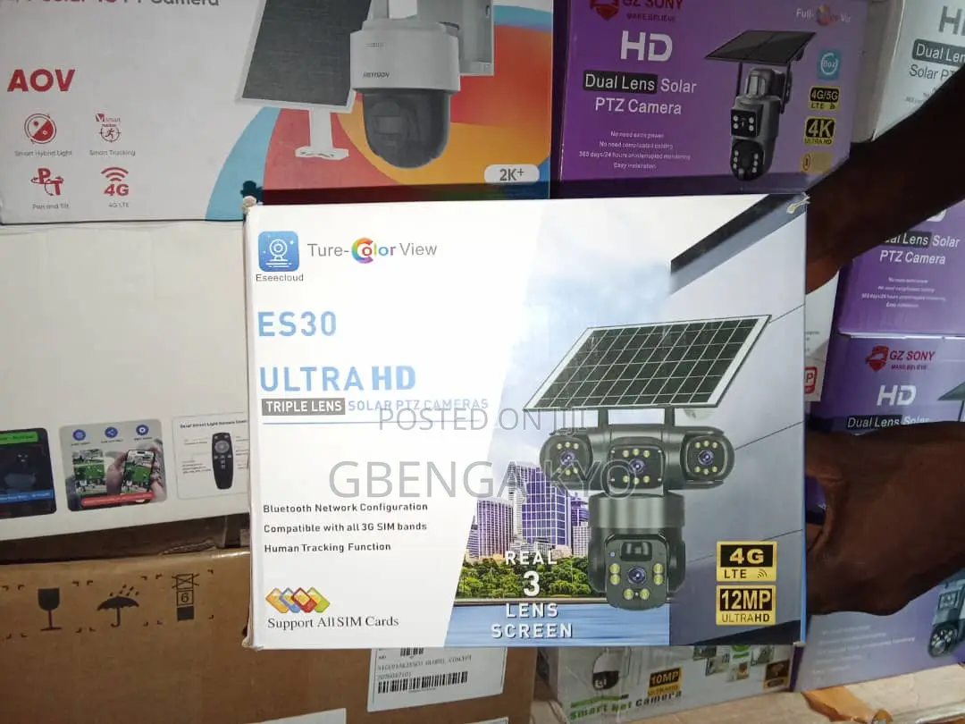 Esee Cloud ES30 Ultra Hd Tripple Lens 4g Solar PTZ