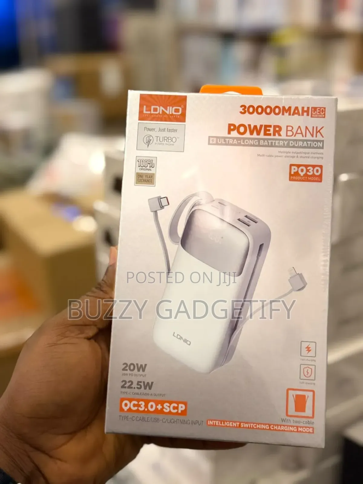 LDNIO PQ30 30,000mAh Super Fast Charging Power Bank