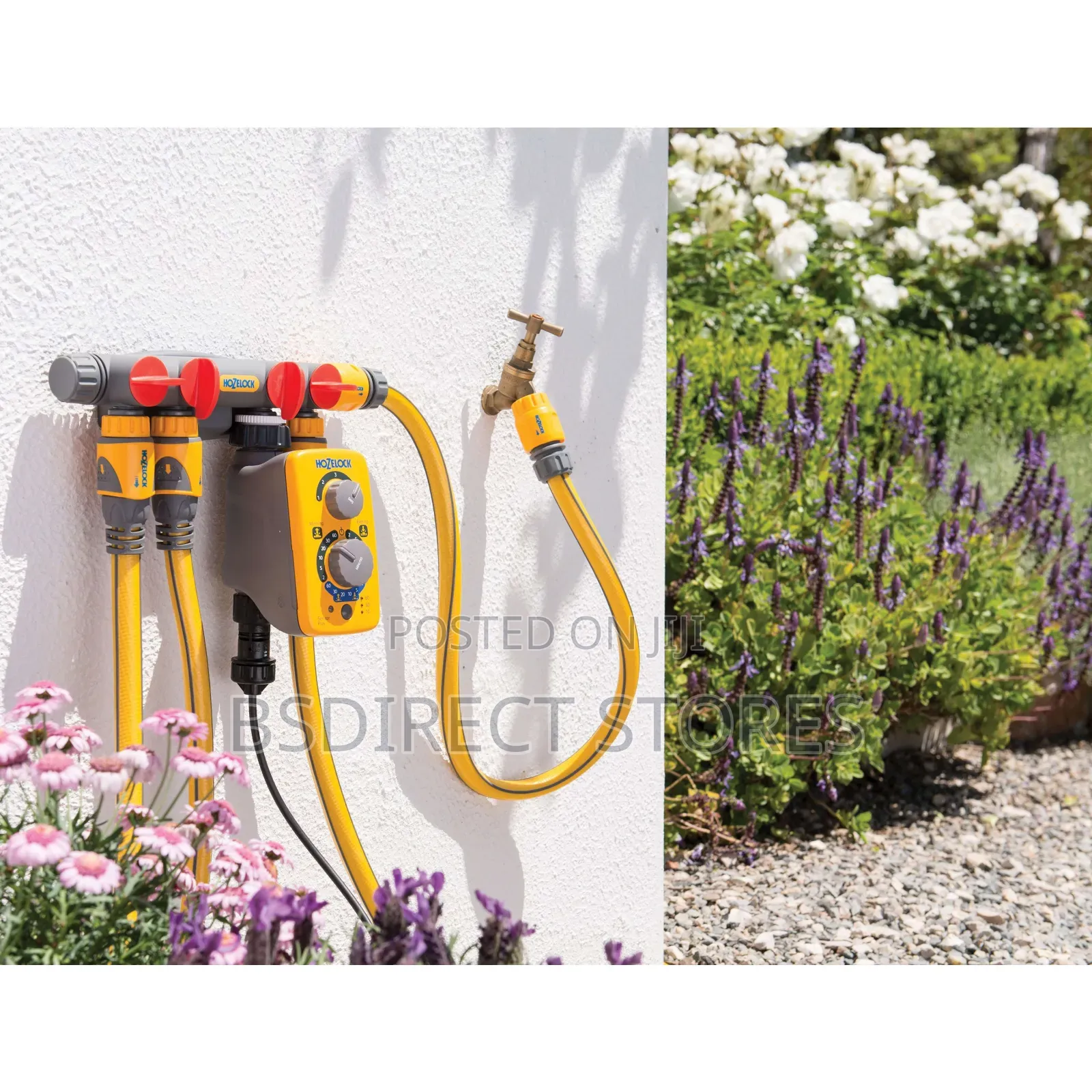 Hozelock 4 Way Tap Connector Garden Water Hose Pipe Watering Timer