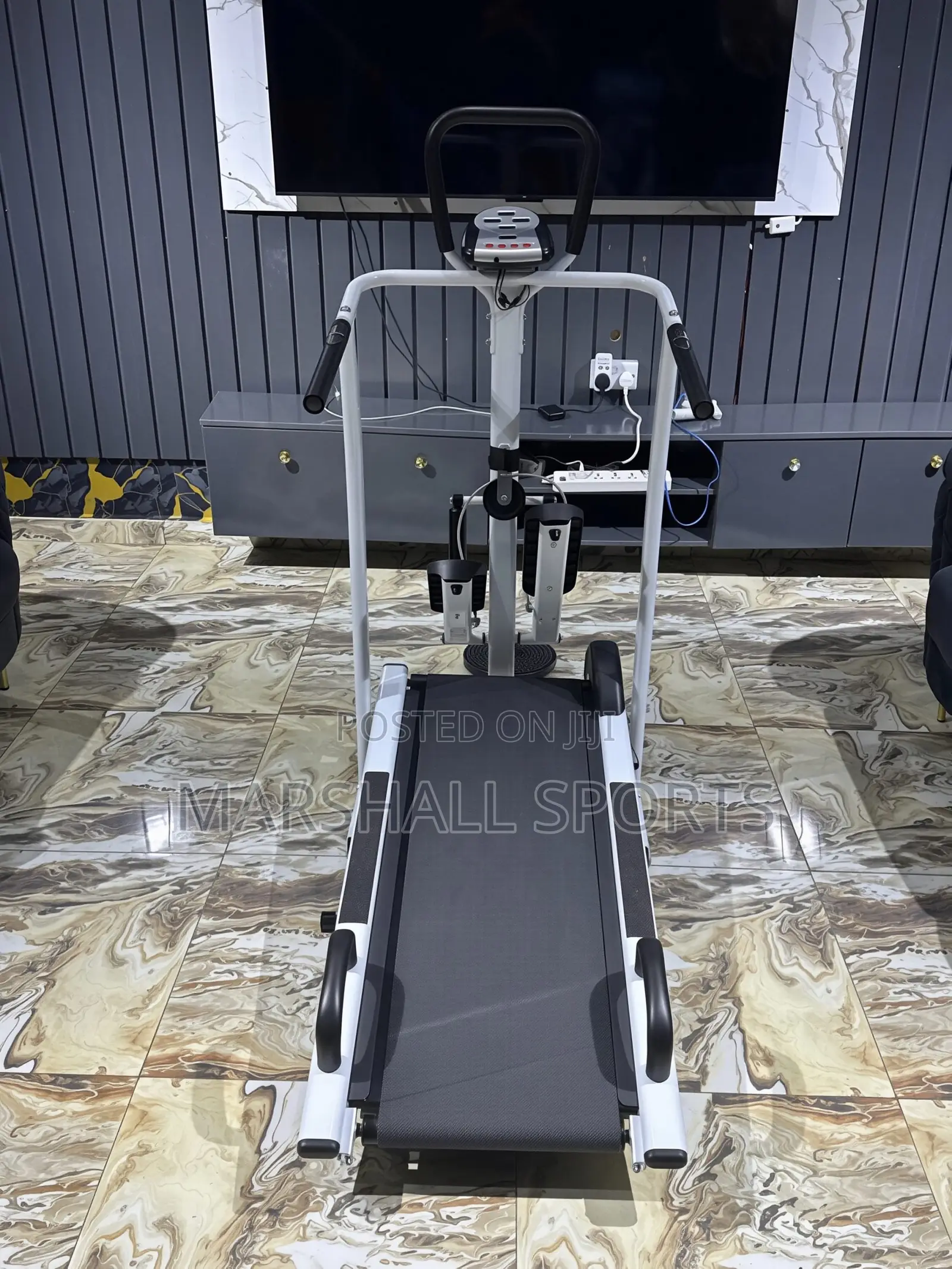 Manual Treadmill With Stepper ,Waist Twister and Push-Up Handle