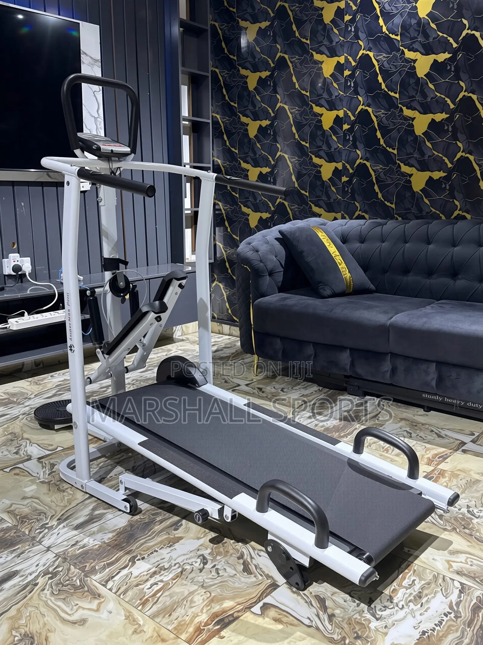 Manual Treadmill With Stepper ,Waist Twister and Push-Up Handle