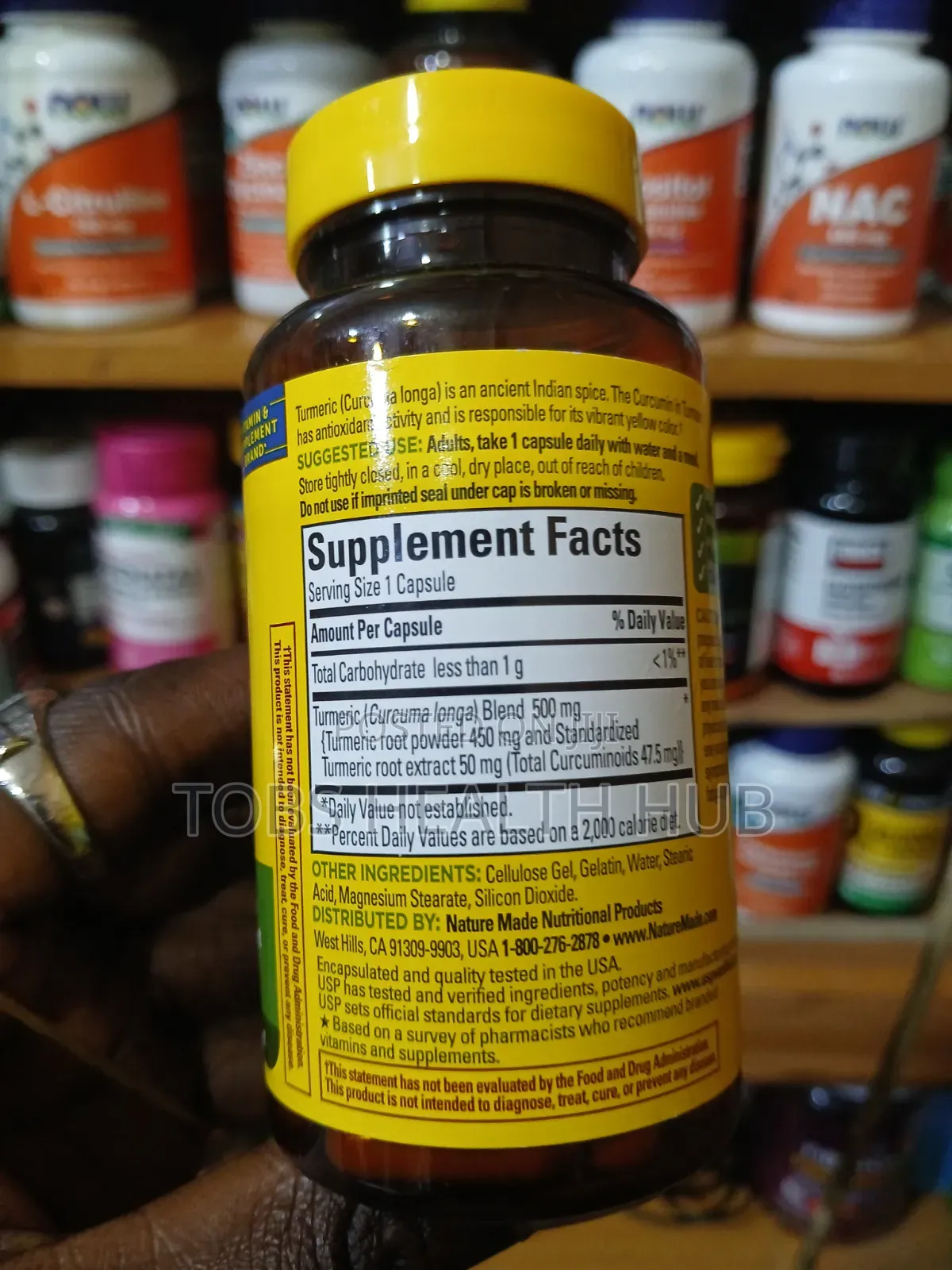 Nature Made Turmeric Curcumin 500mg – 60 Capsules