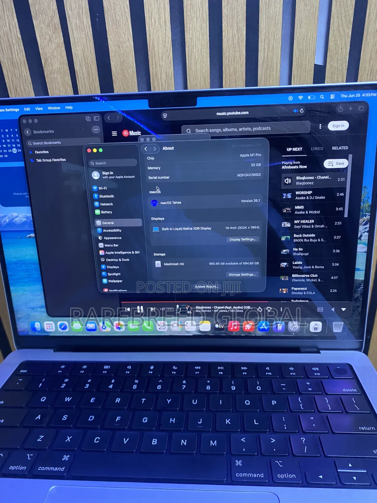 Laptop Apple MacBook Pro 2021 M1 32GB Apple M1 Pro SSD 1T