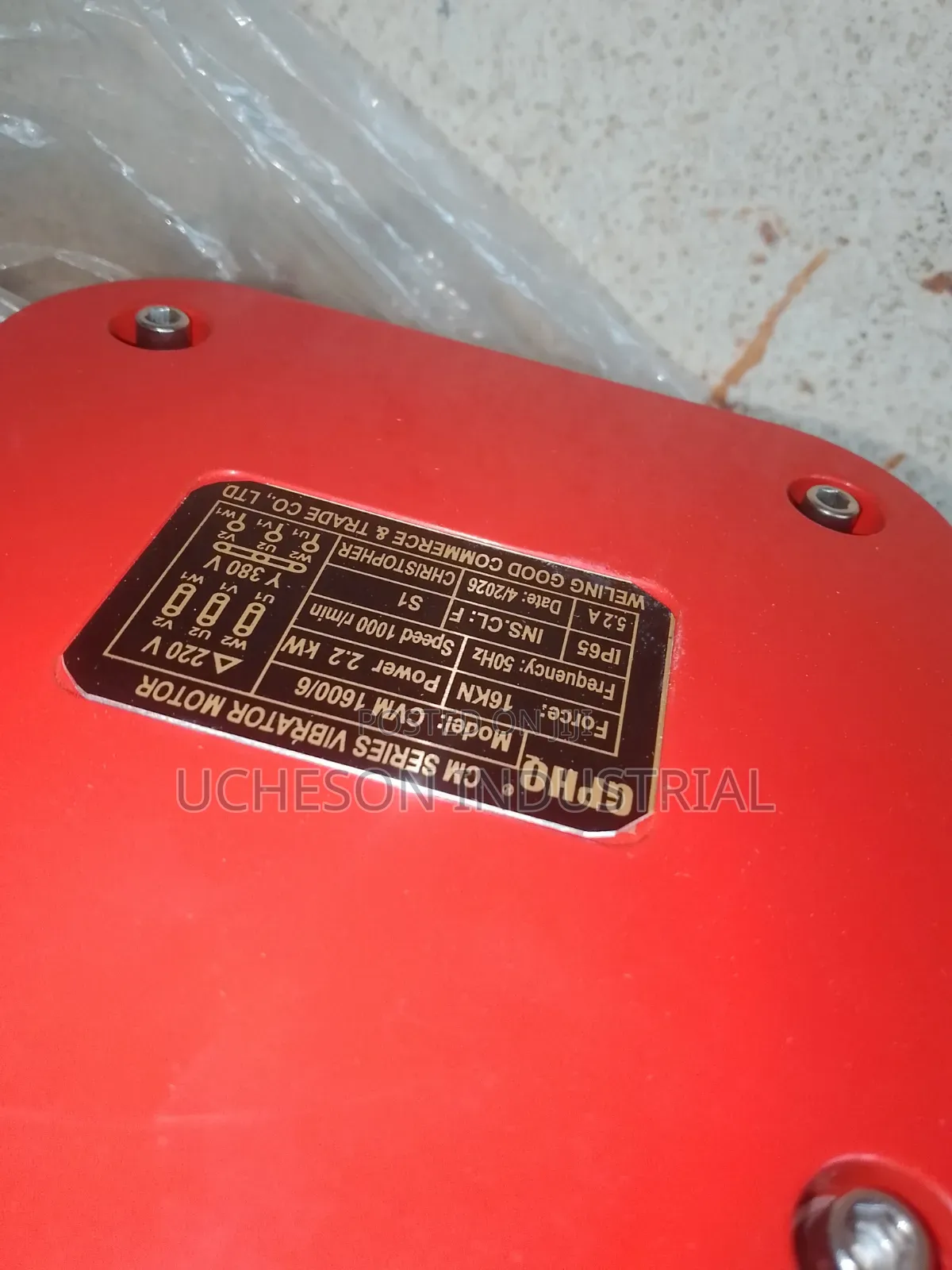 Original GPHQ Vibrator Motor Cv 1600/6-16kn Force 1000 RPM
