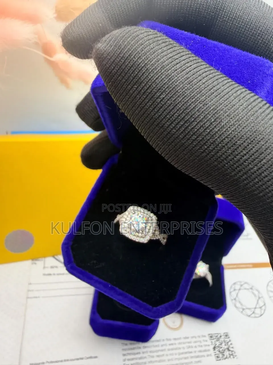 VVS Moissanite Diamonds BOLD Engagement Rings 925 Sterling Silver
