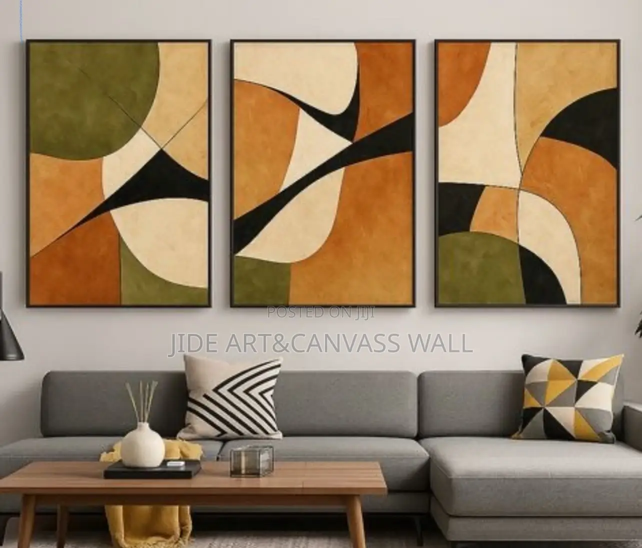 Abstract Oil. Canvass Print