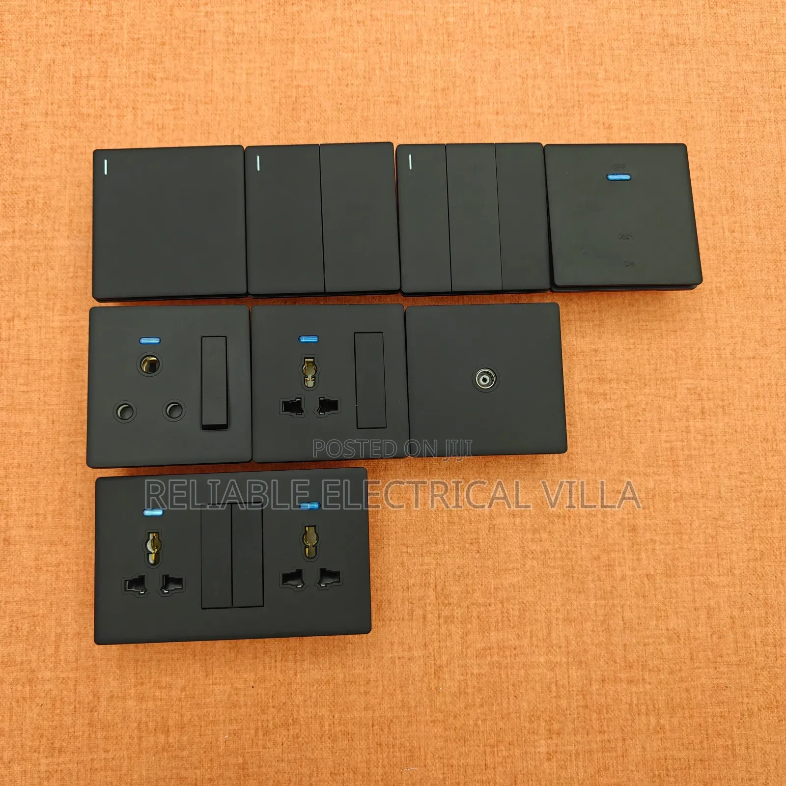 Black Quality Switches and Sockets