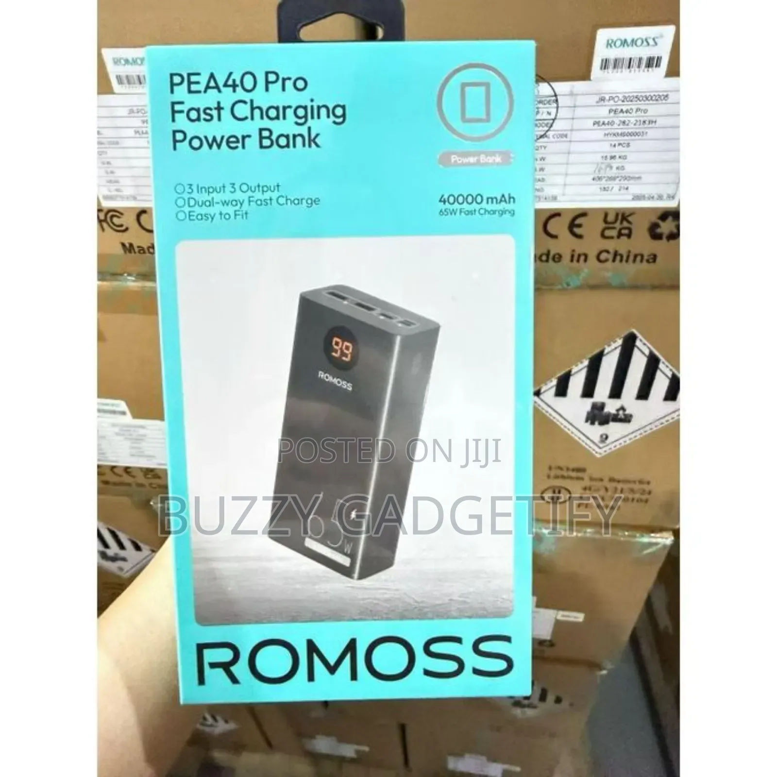 Romoss PEA40S Pro 65W Fast Charging Power Bank (40,000mAh)