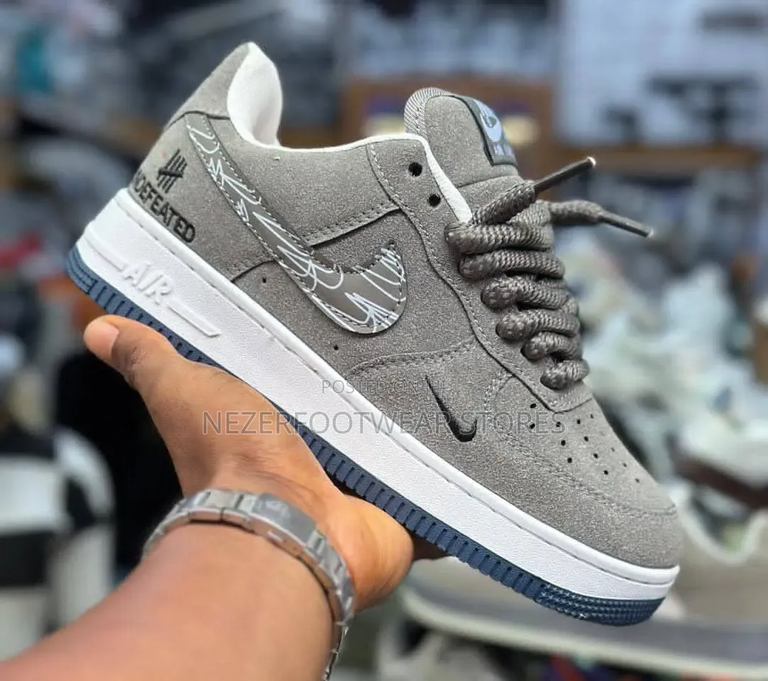 Nike Airforce 1 Swoosh Chunky Sole and Big Lace Shoes.