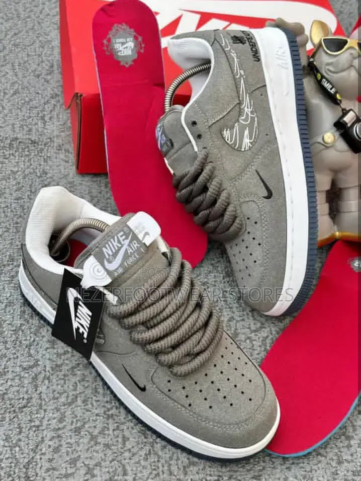 Nike Airforce 1 Swoosh Chunky Sole and Big Lace Shoes.