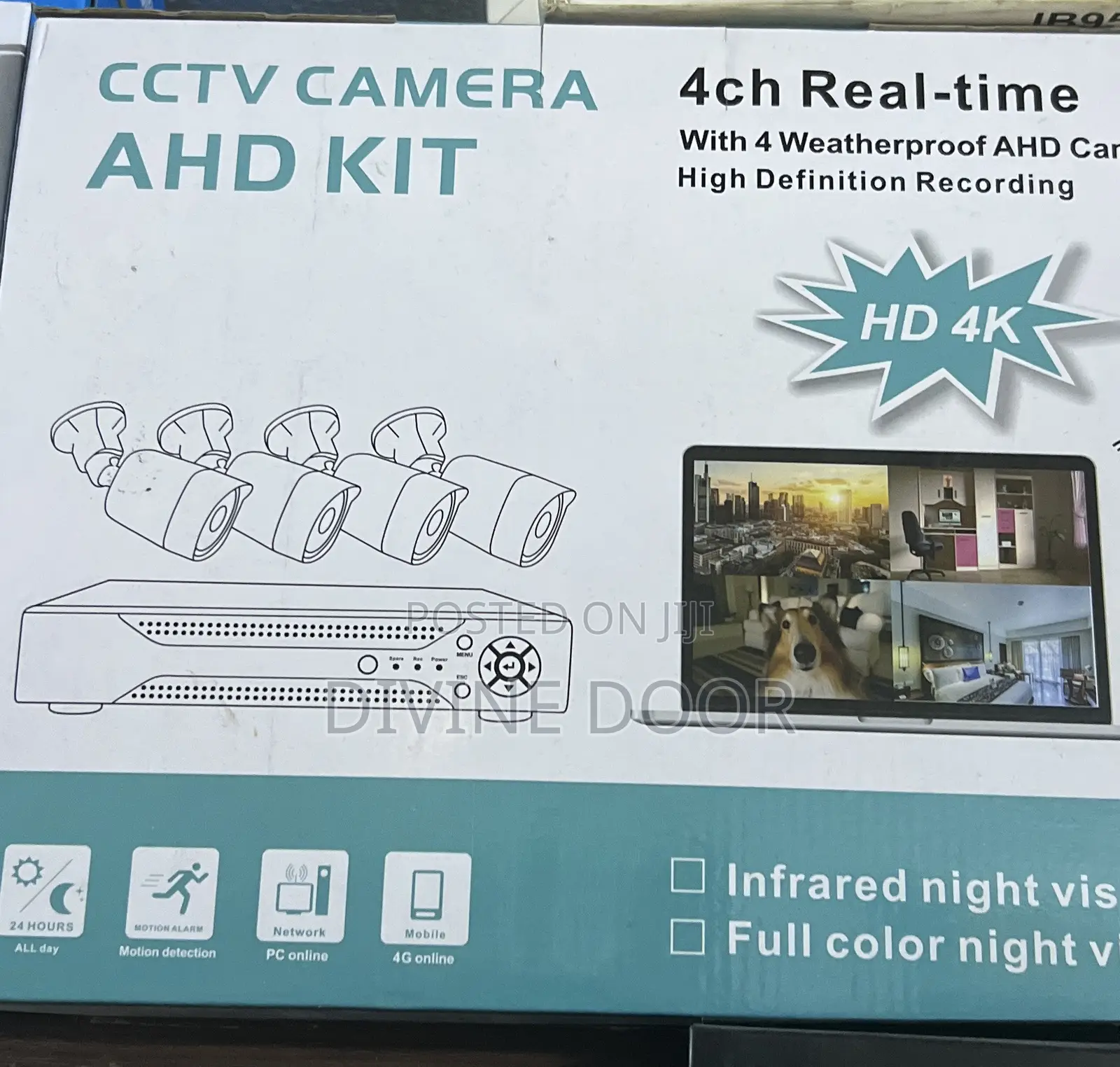 4 Channels CCTV Kit