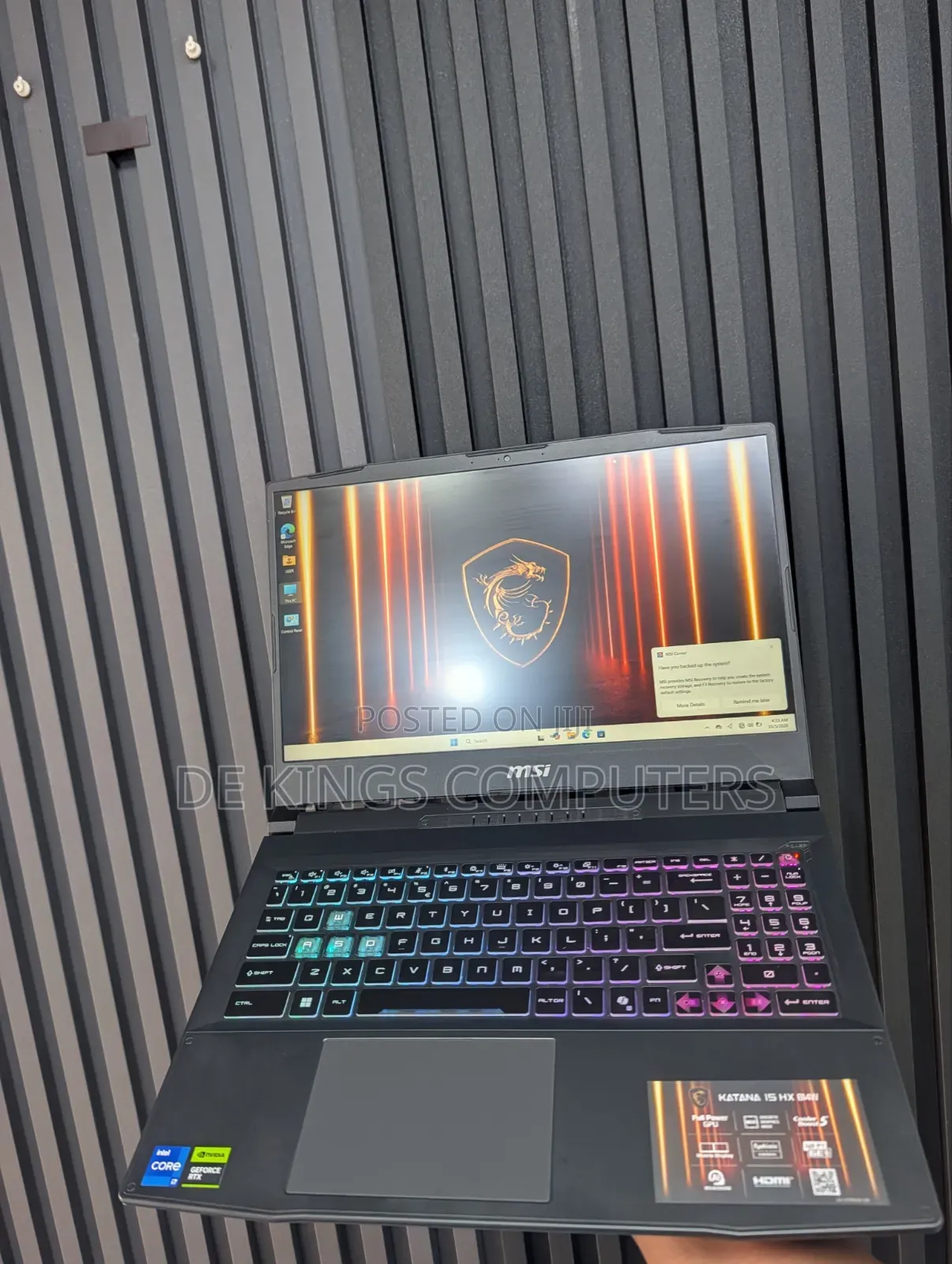 Laptop MSI Katana 15 16GB Intel Core i7 SSD 512GB