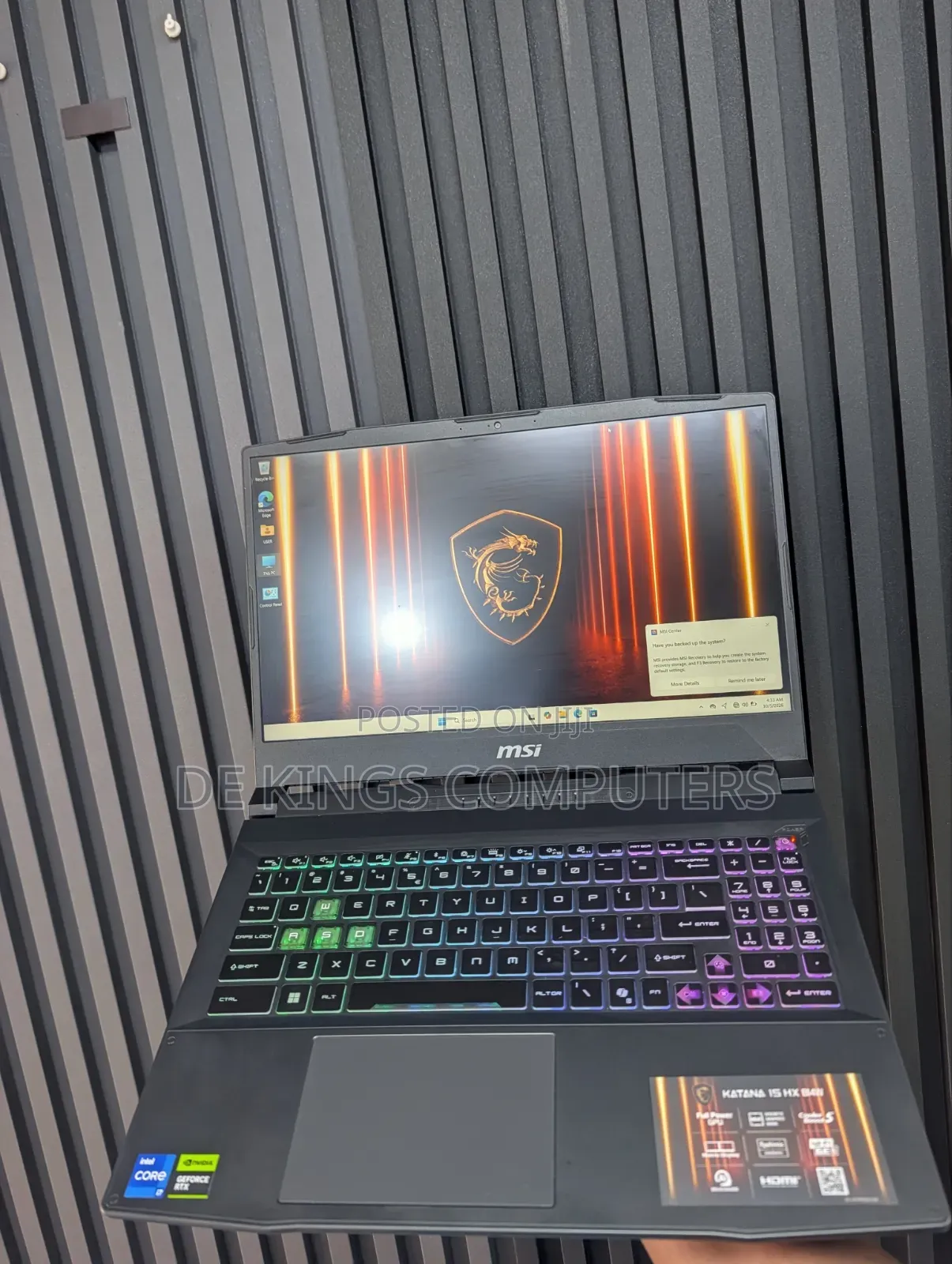 Laptop MSI Katana 15 16GB Intel Core i7 SSD 512GB