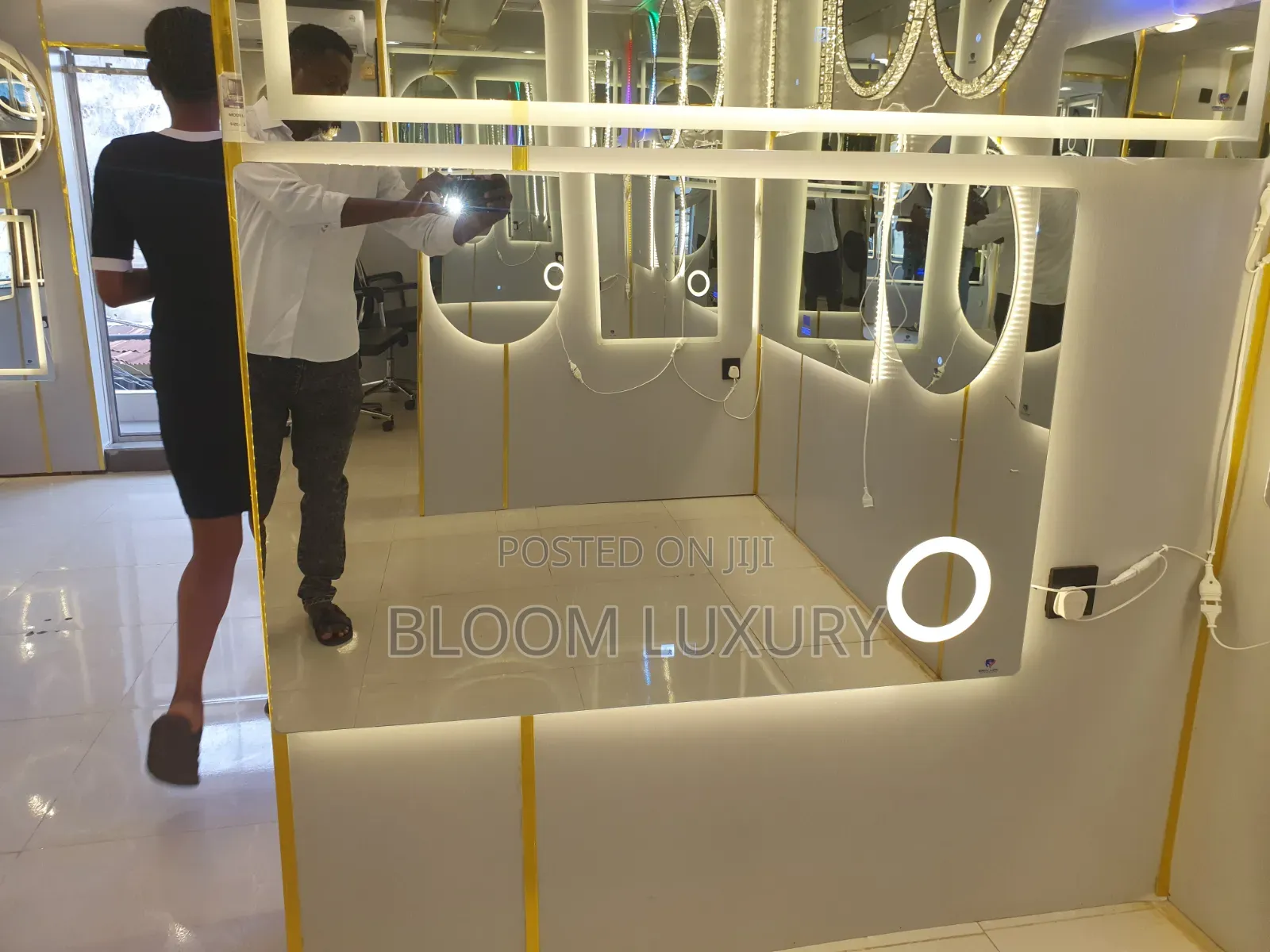 Soft Touch 3 Color LED Mirror
