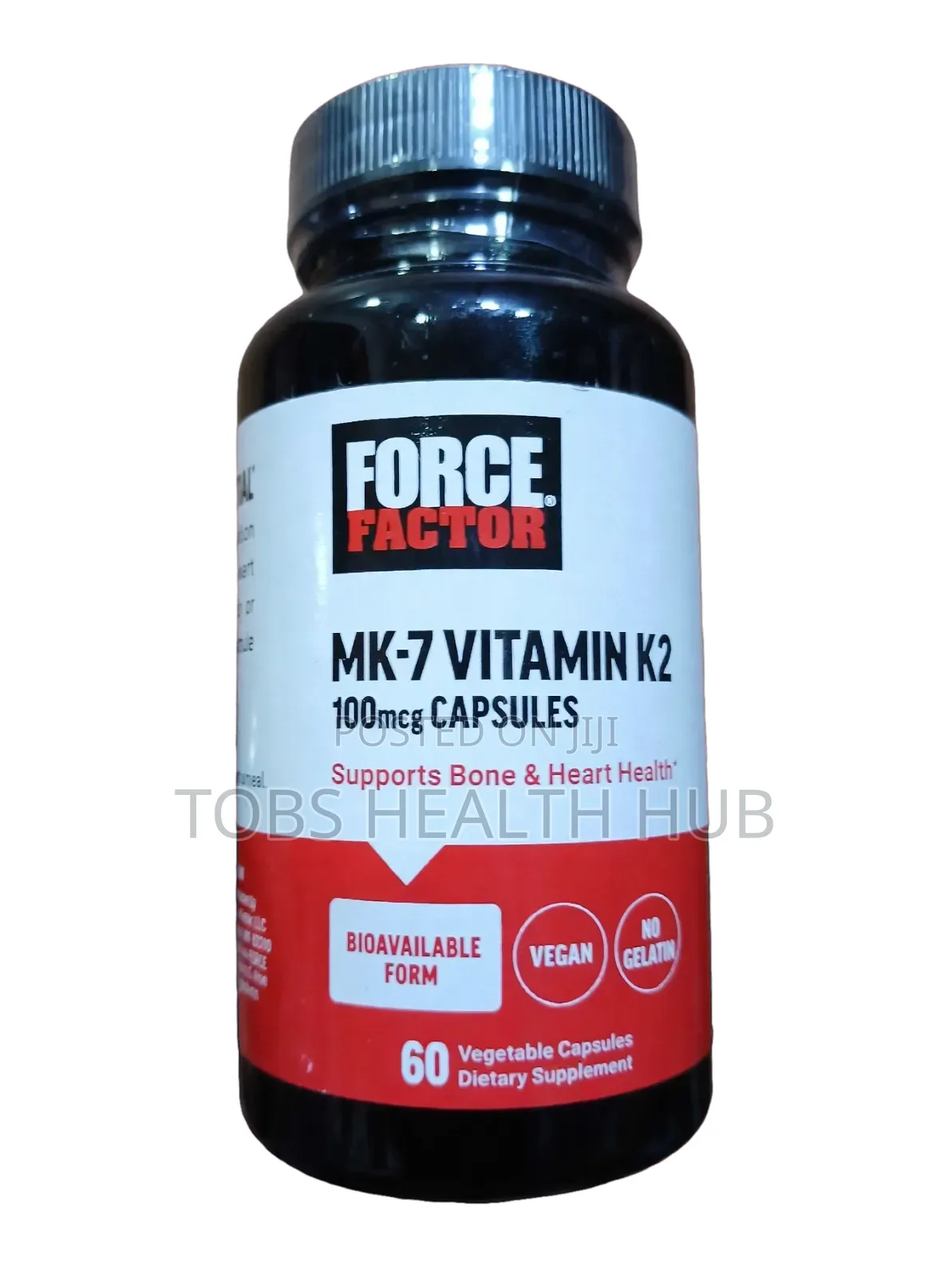 Force Factor MK-7 Vitamin K2 100mcg - 60 Vegan Capsules