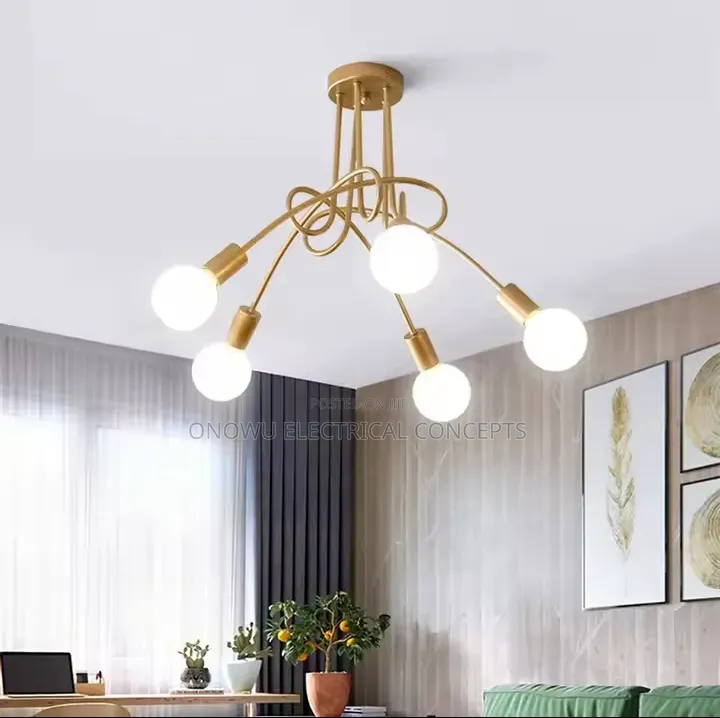 Nordic Branch Glass Ball Led Chandeliers Dimmable for Living Room