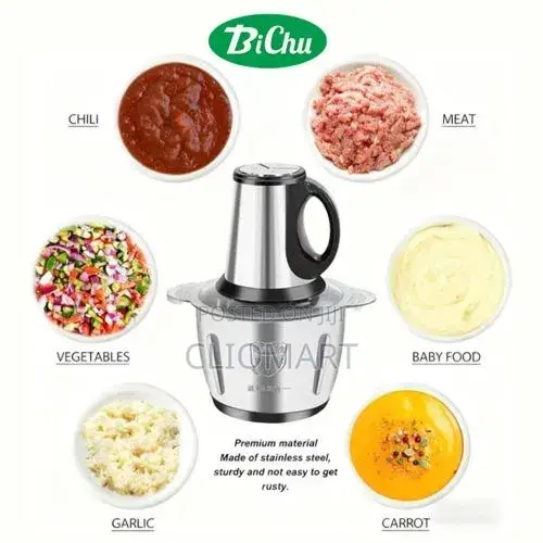 5L Electric Food Processor – Yam Pounder, Meat Grinder & Beans Blender