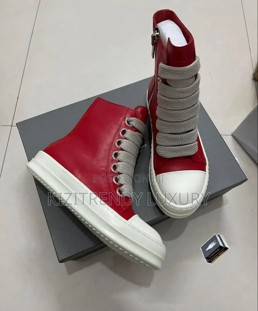 Rick Owen High Top Sneakers