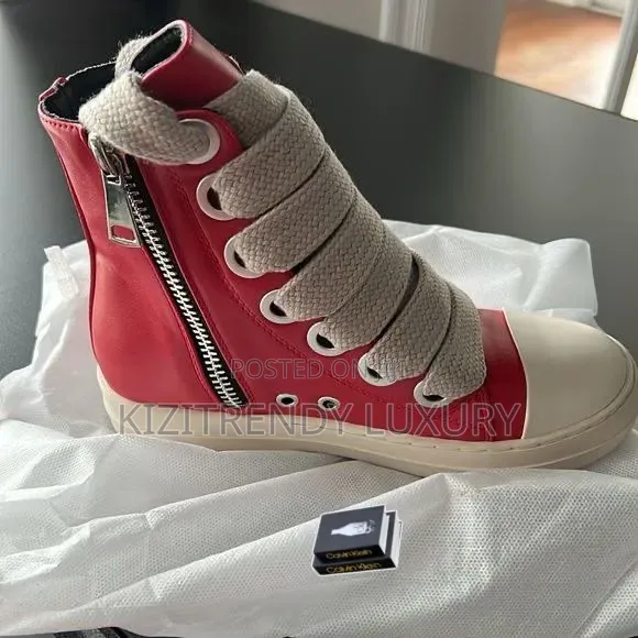 Rick Owen High Top Sneakers